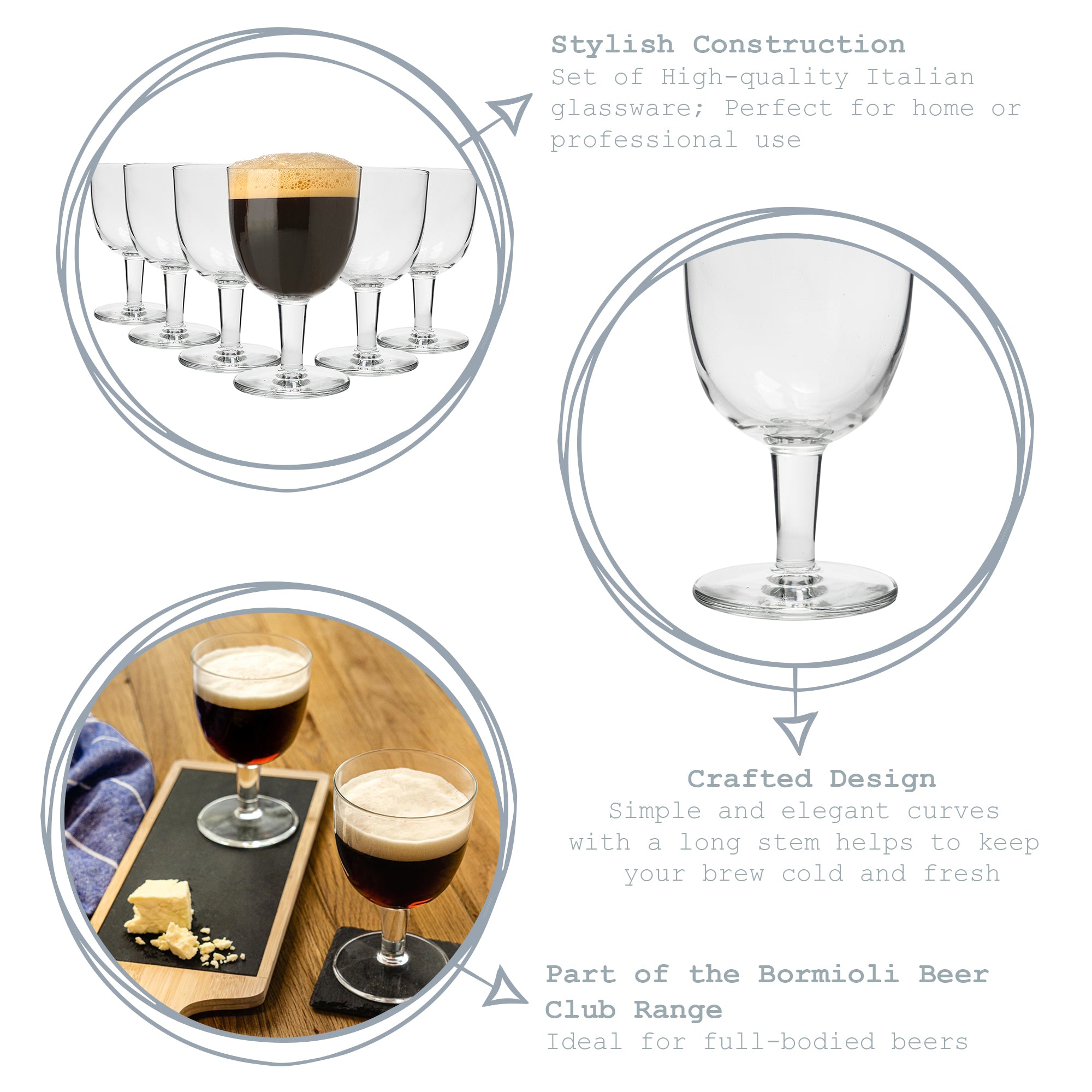 Abbey Beer Glass 418ml