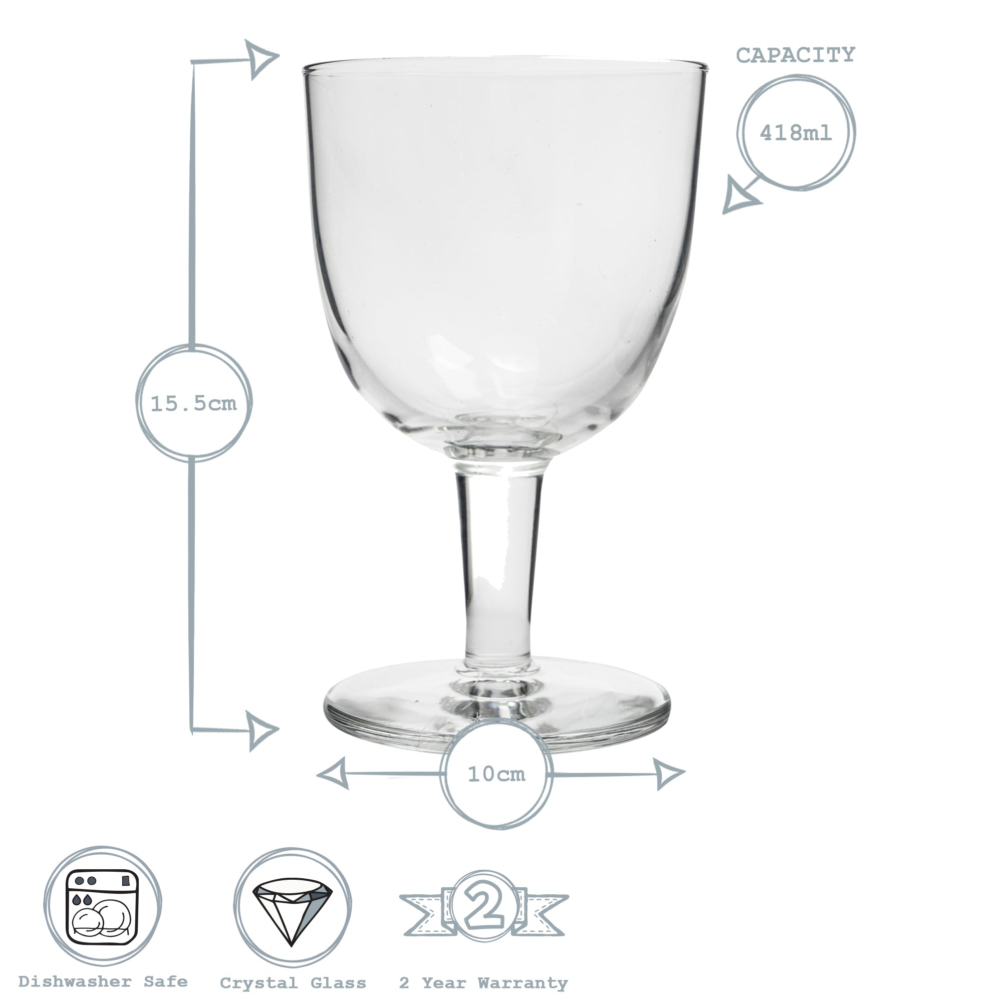 Abbey Beer Glass 418ml