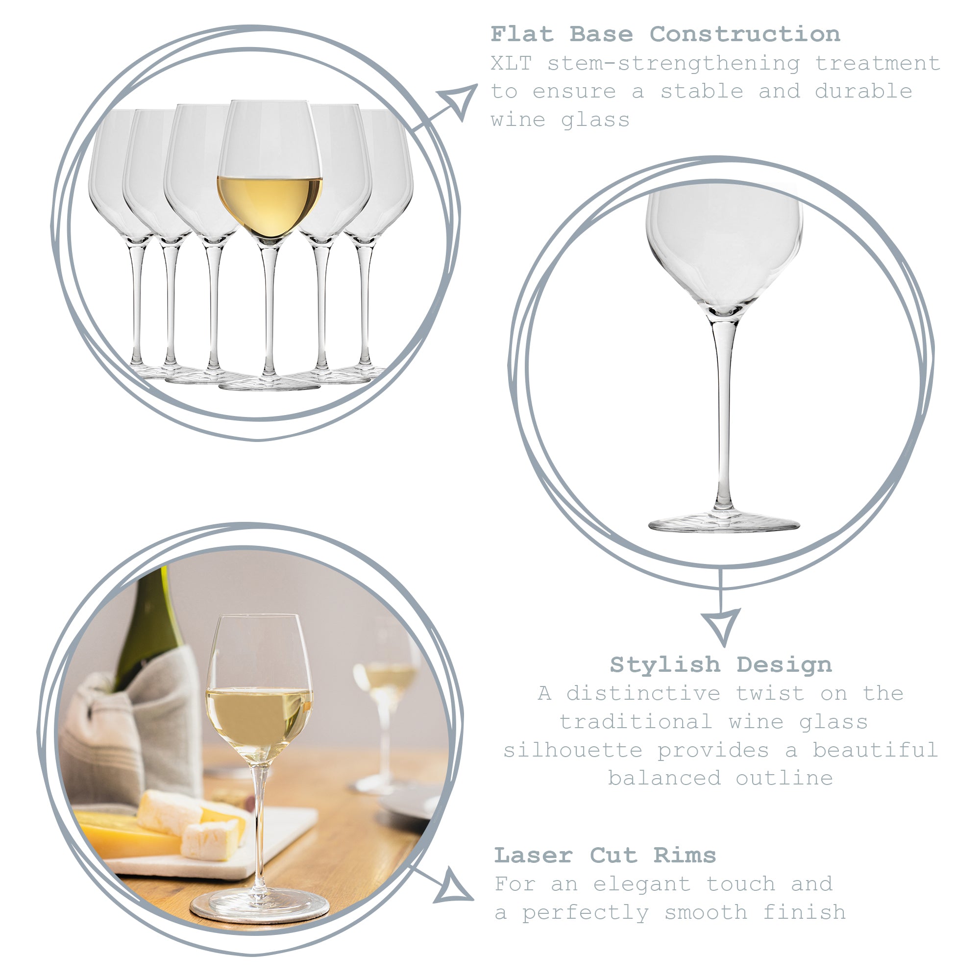 Inalto Tre Sensi White Wine Glass - 305ml