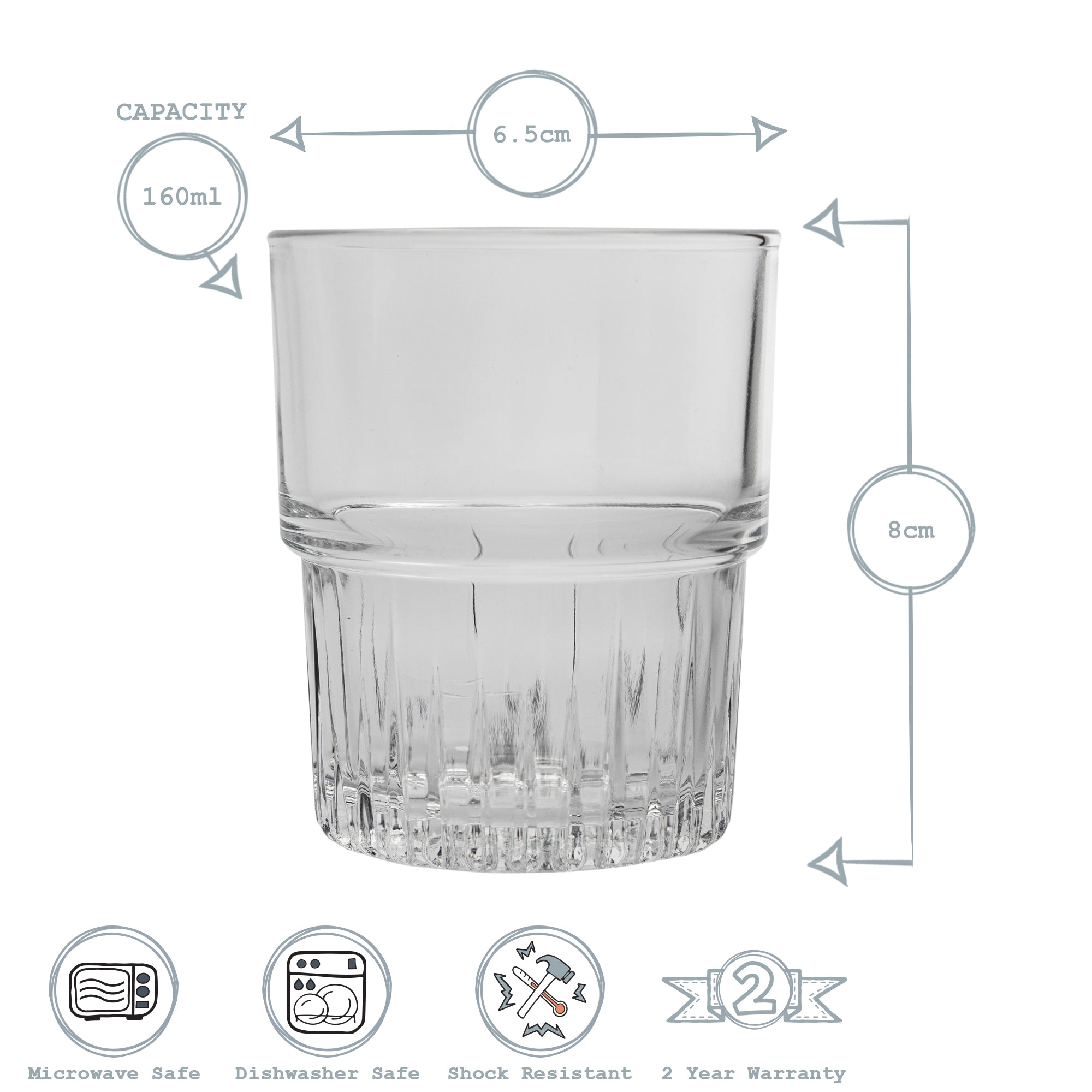Empilable Stacking Tumbler - 160ml
