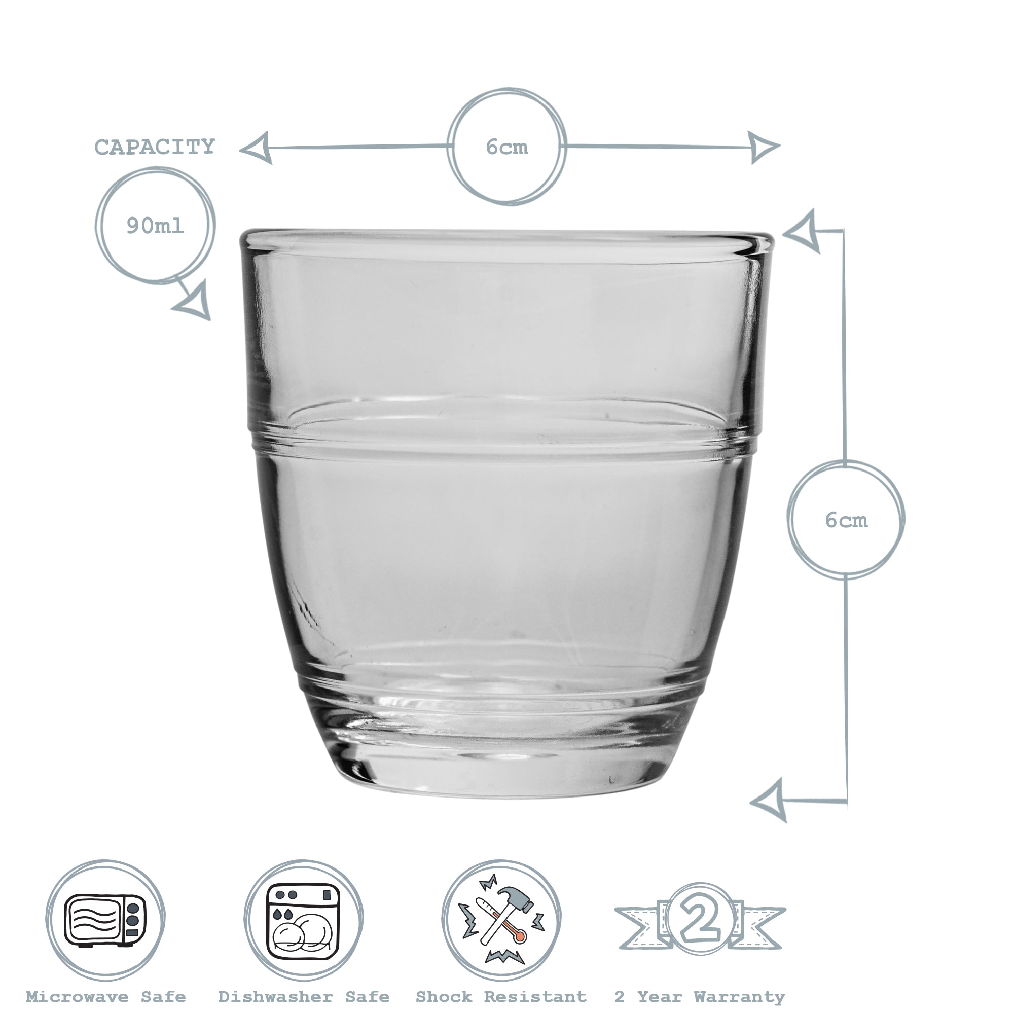 Gigogne Espresso Glasses - 90ml