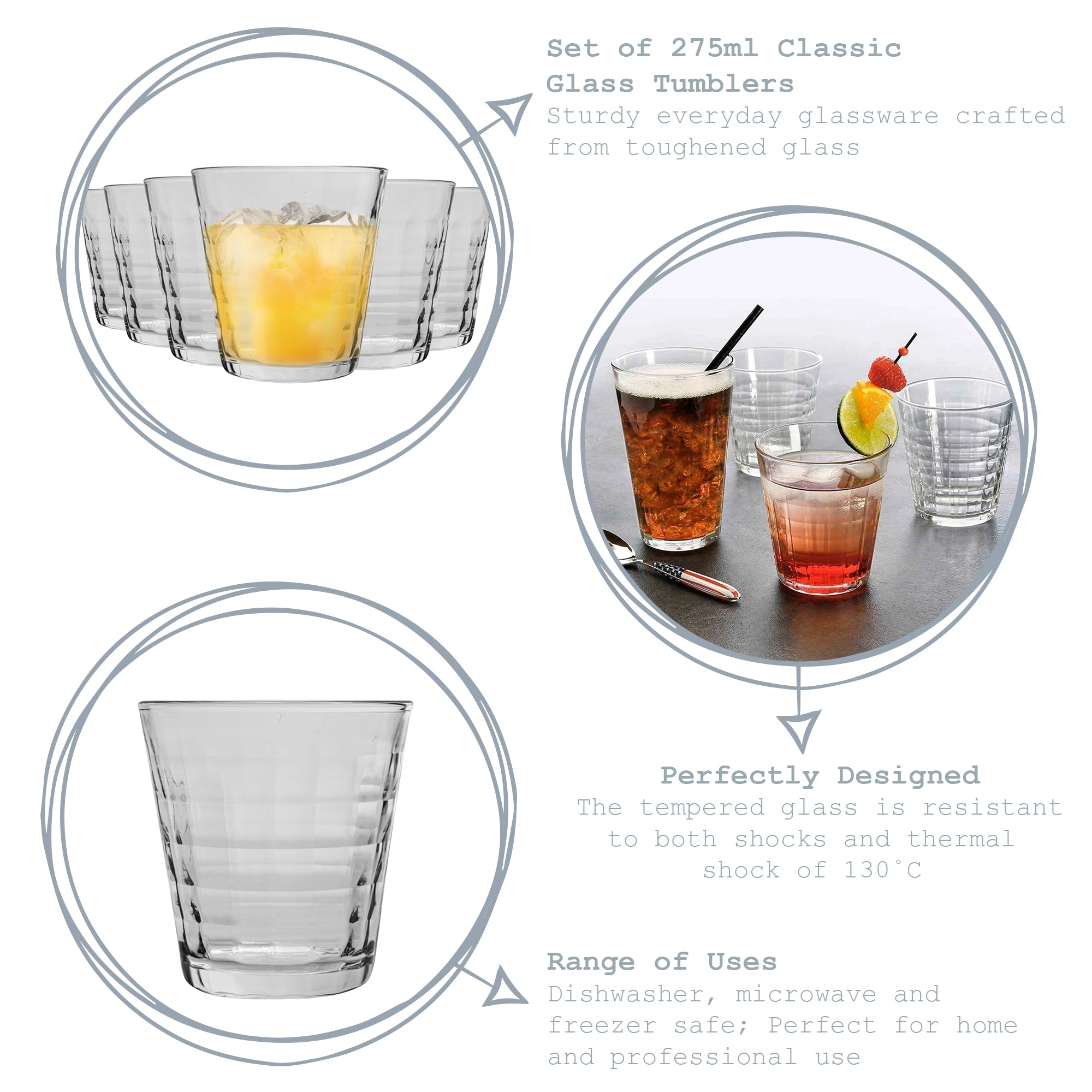 Prisme Tumbler - 275ml - Clear