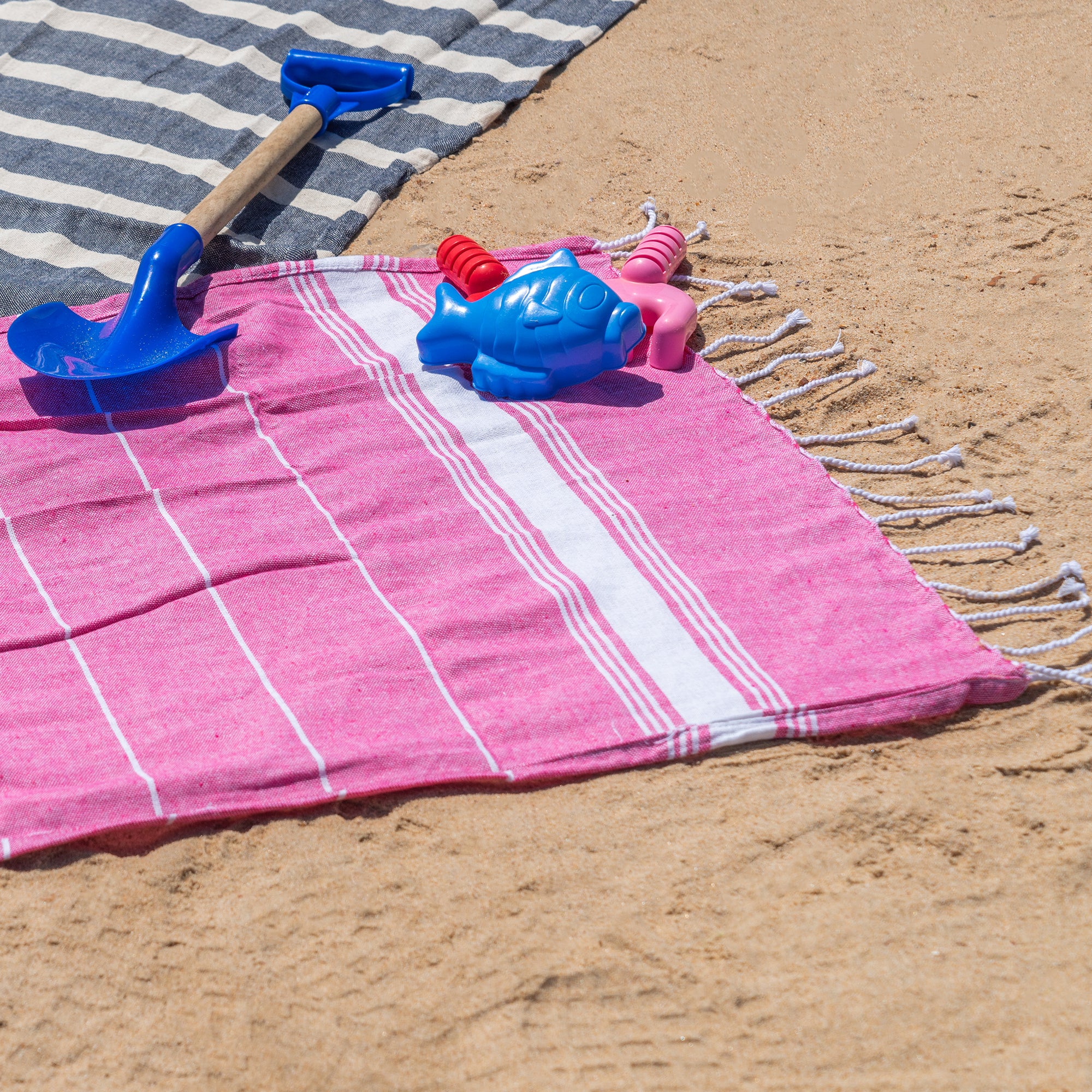 Small Turkish Beach Towel - Pink