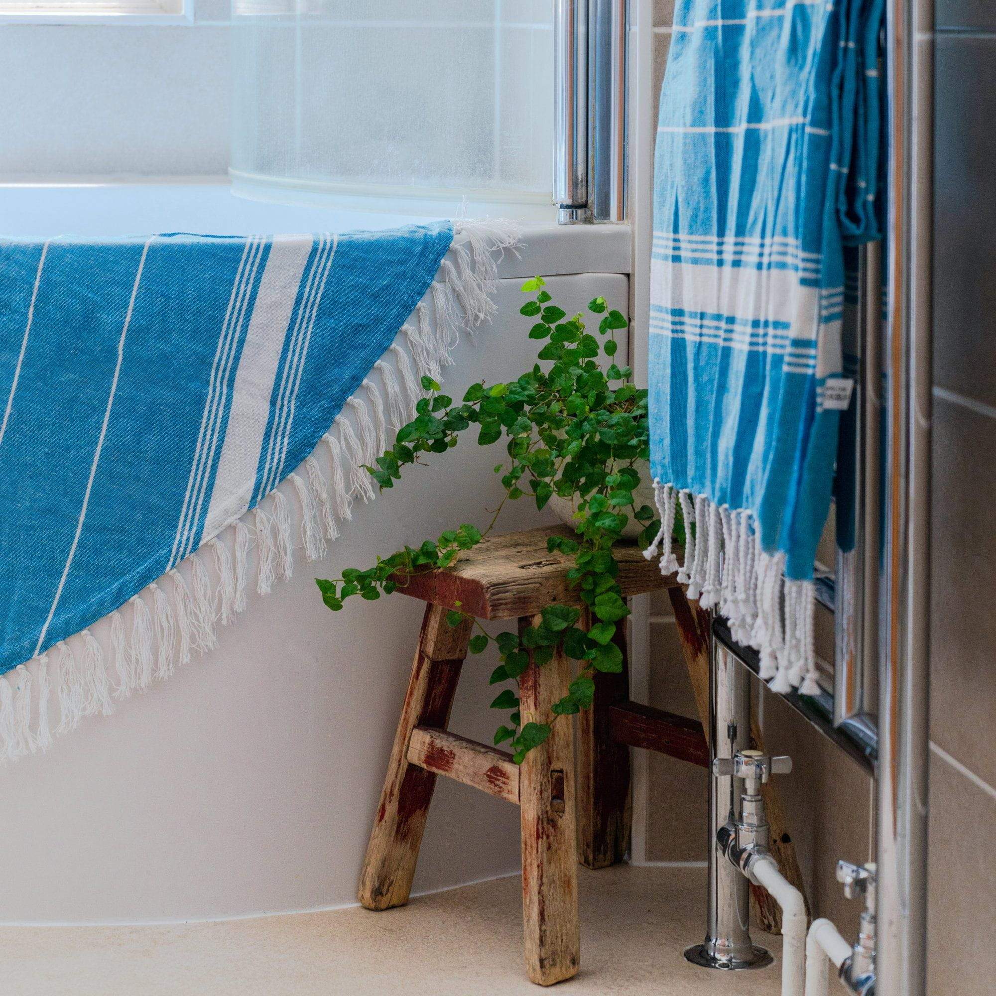 Turkish Beach Towel - Light Blue