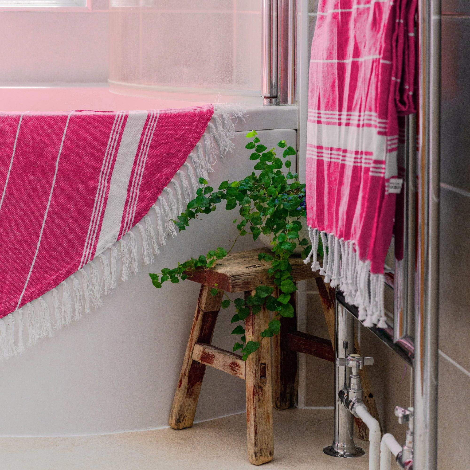 Turkish Beach Towel - Pink