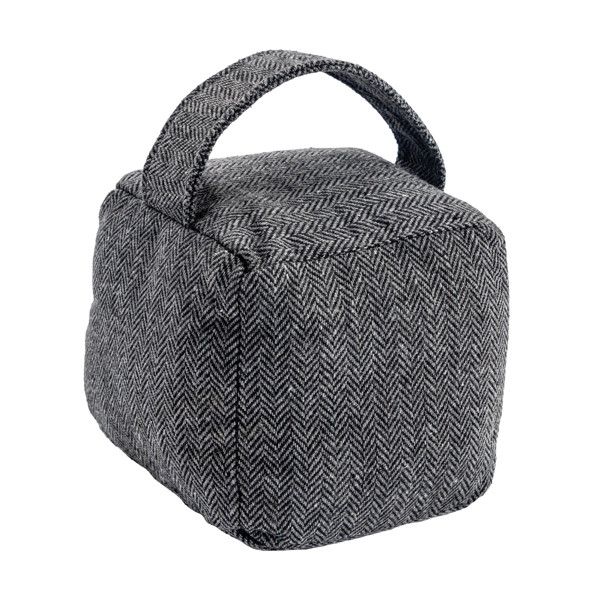 Nicola Spring Fabric Door Stop - Grey Cube