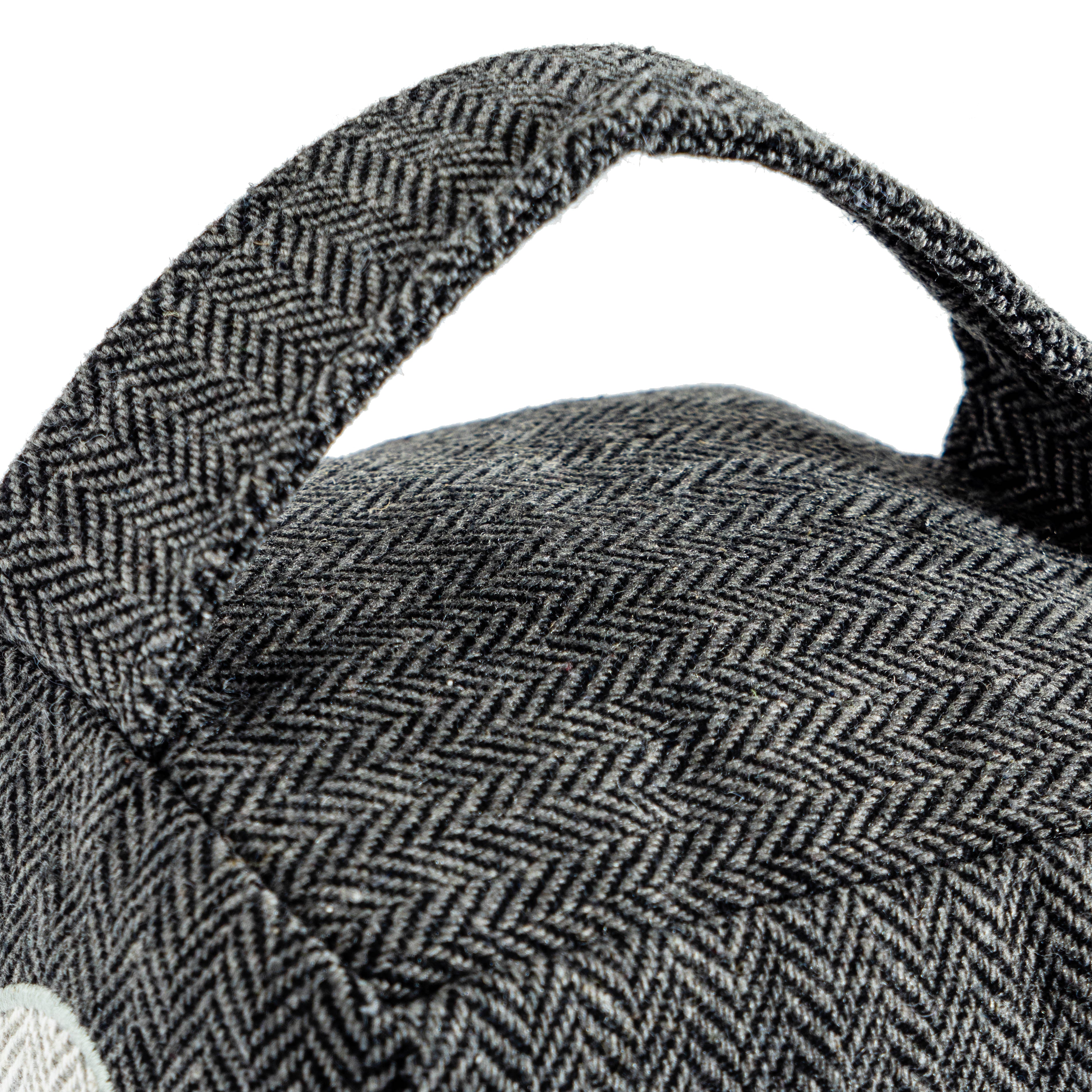 Fabric Door Stop - Grey Cube with Heart