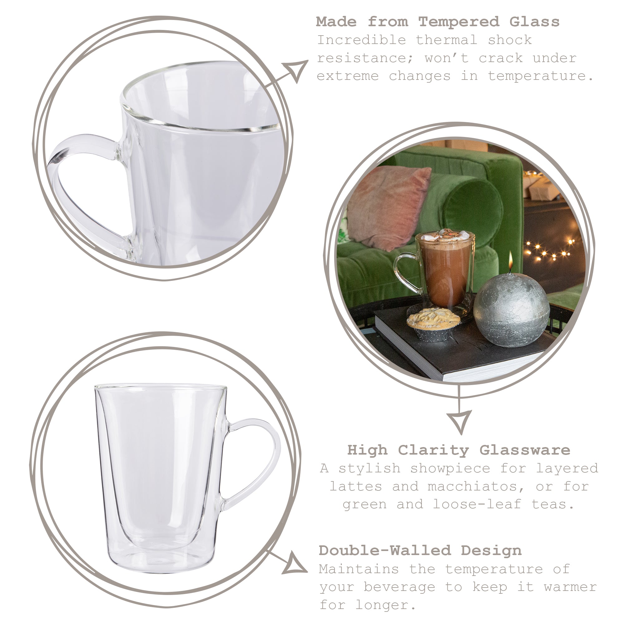Double Walled Latte Mug