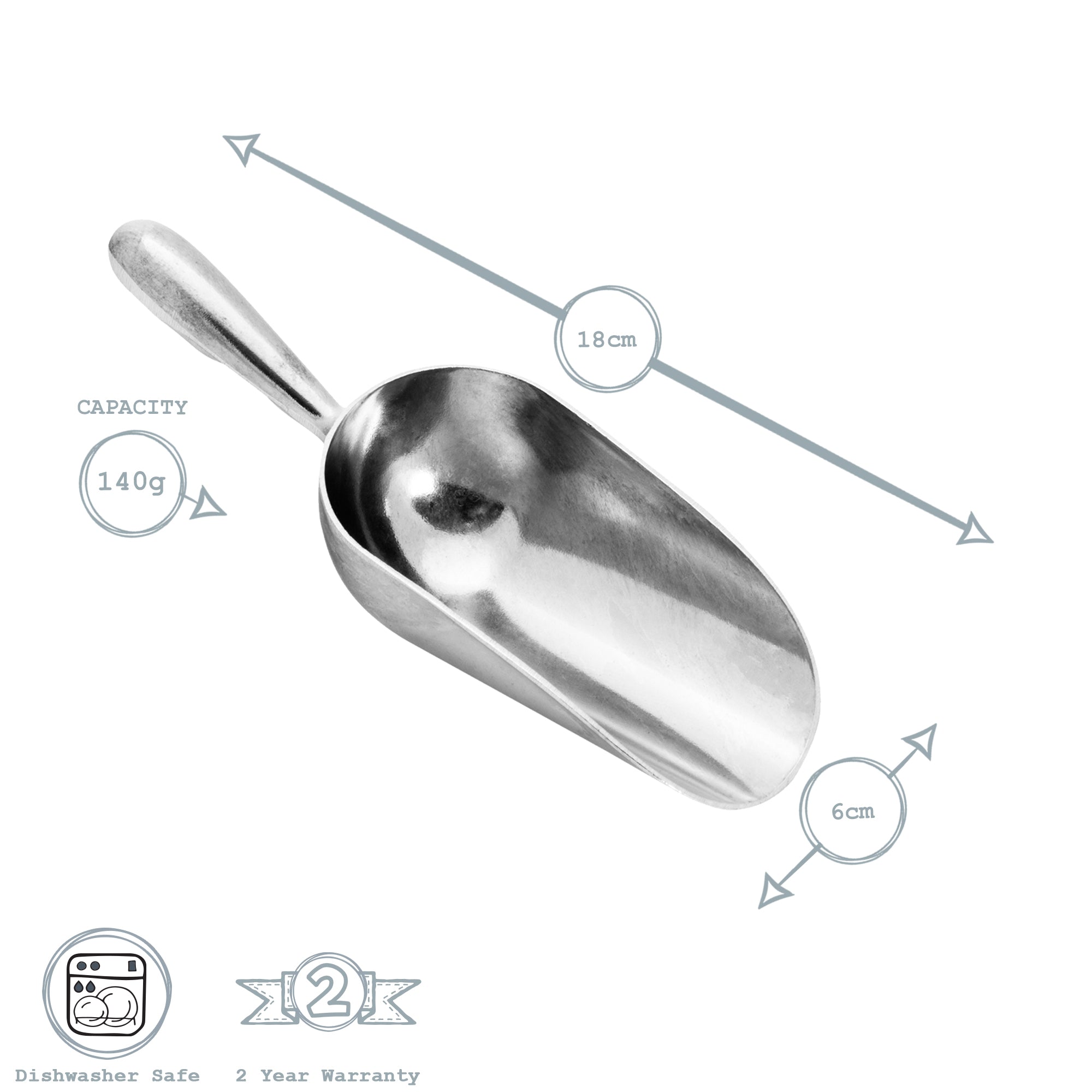 Aluminium Scoop