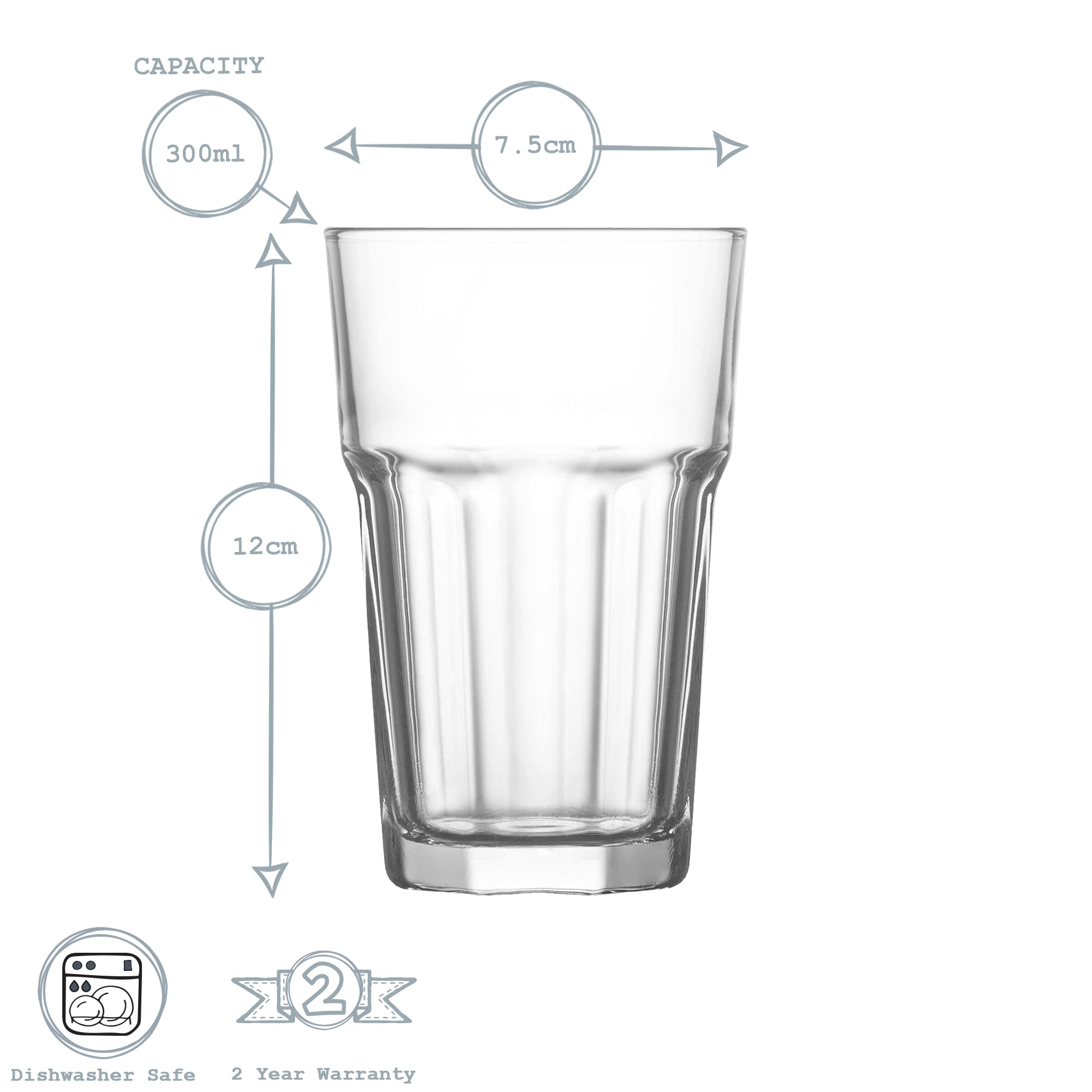 Aras Iced Tea Glass - 300ml