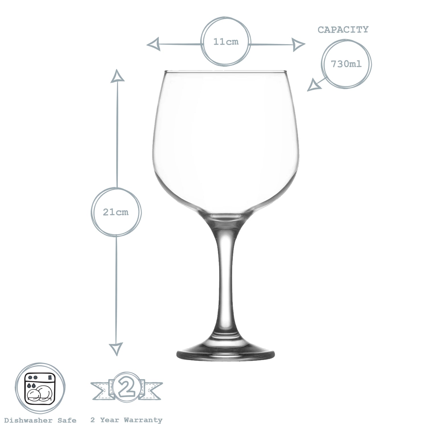 Combinato Gin Glass - 730ml