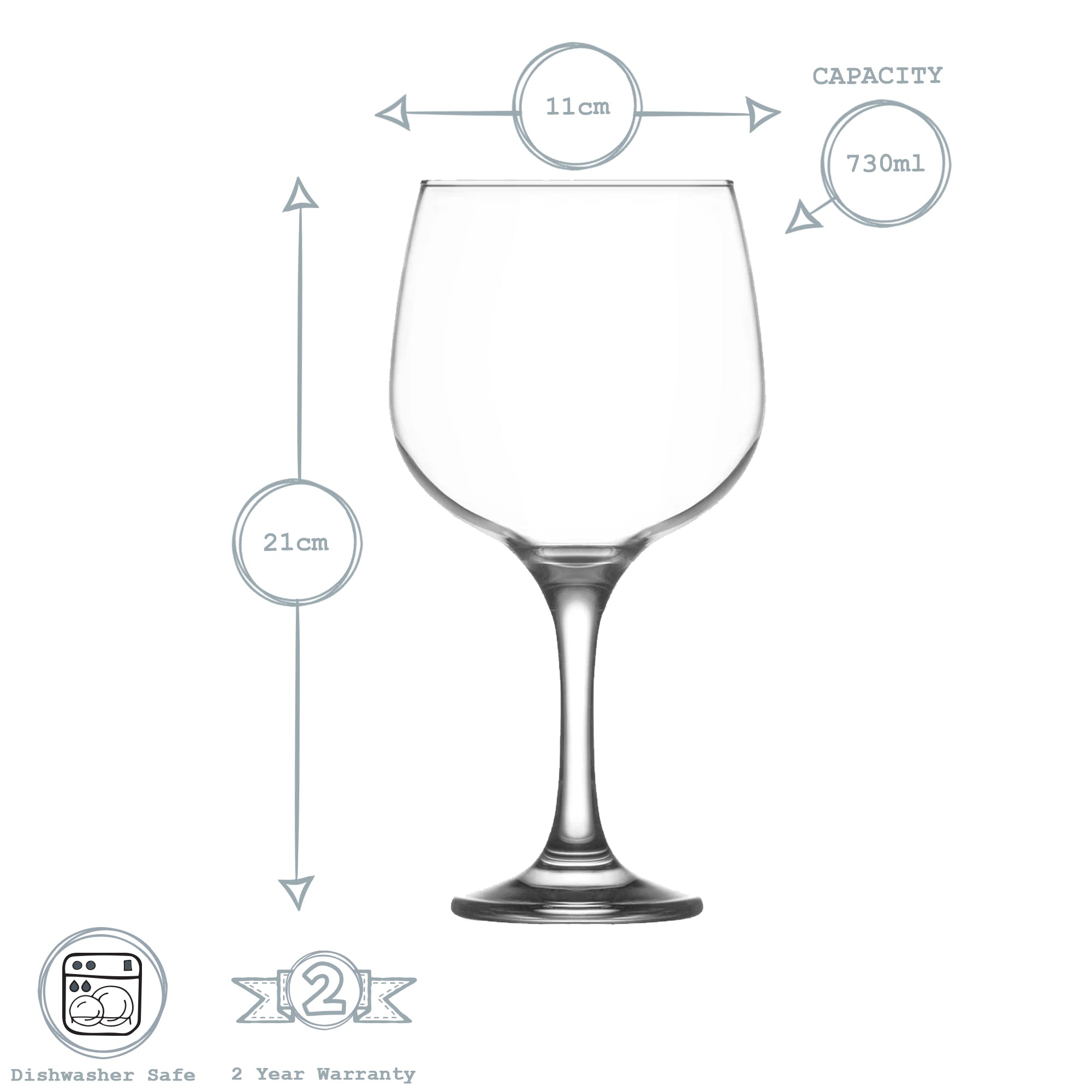 Combinato Gin Glass - 730ml