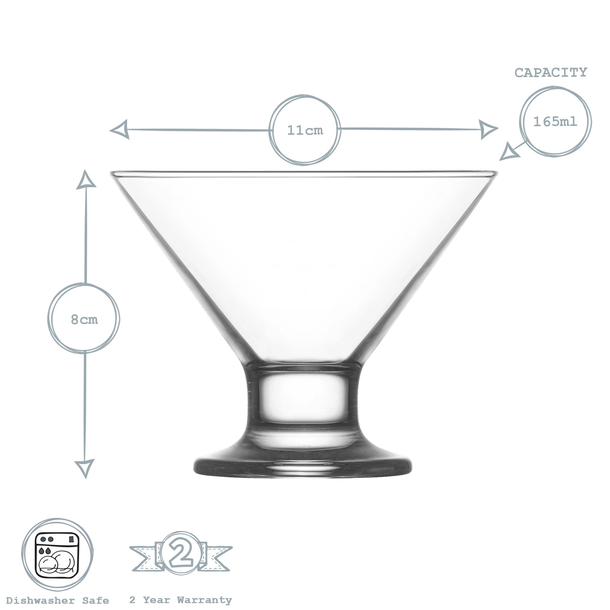 Crema Dessert Glass - 165ml