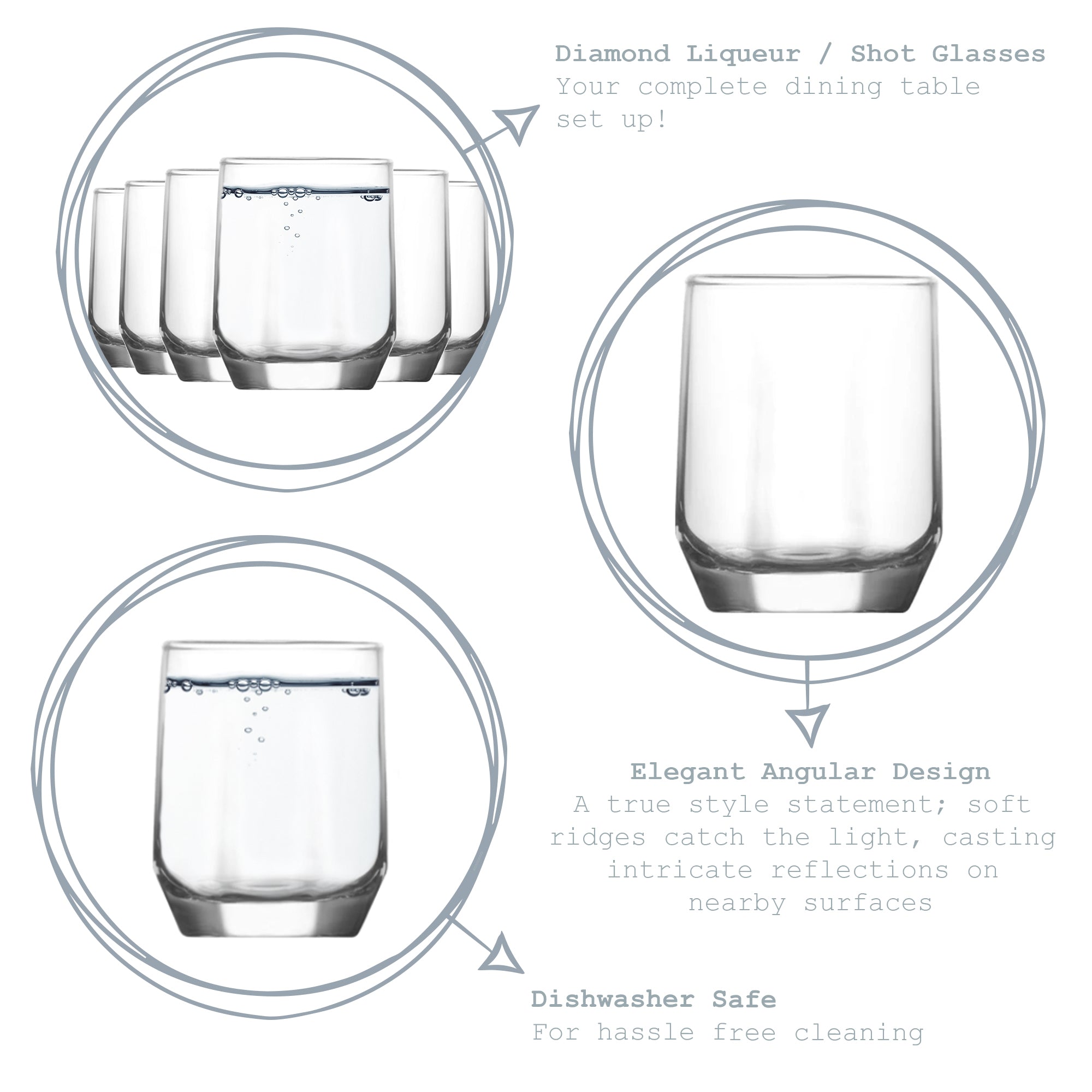 Diamond Shot Glass - 80ml