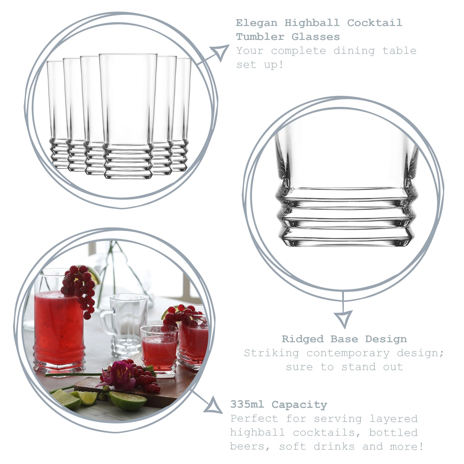 Elegan Highball Glass - 335ml