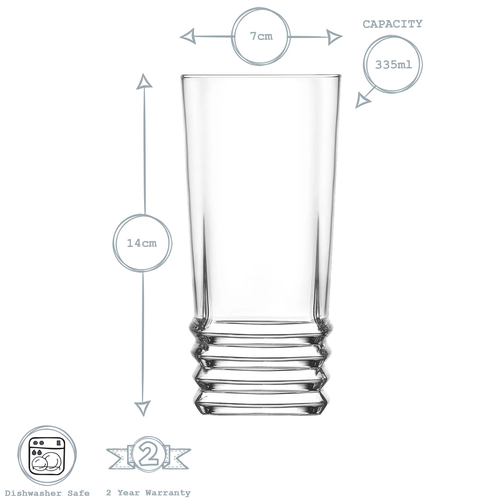 Elegan Highball Glass - 335ml