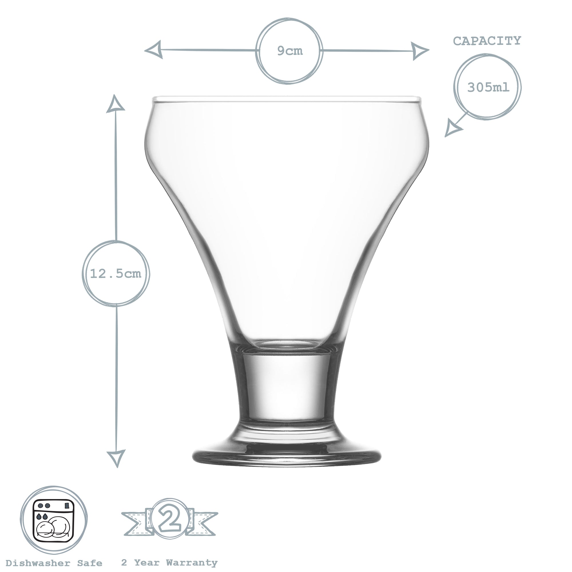 Frosty Dessert Glass - 305ml