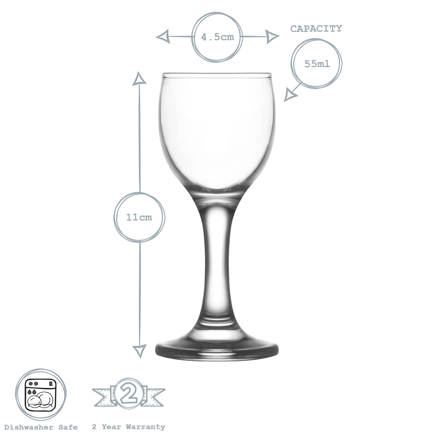 Misket Liqueur Glass - 55ml
