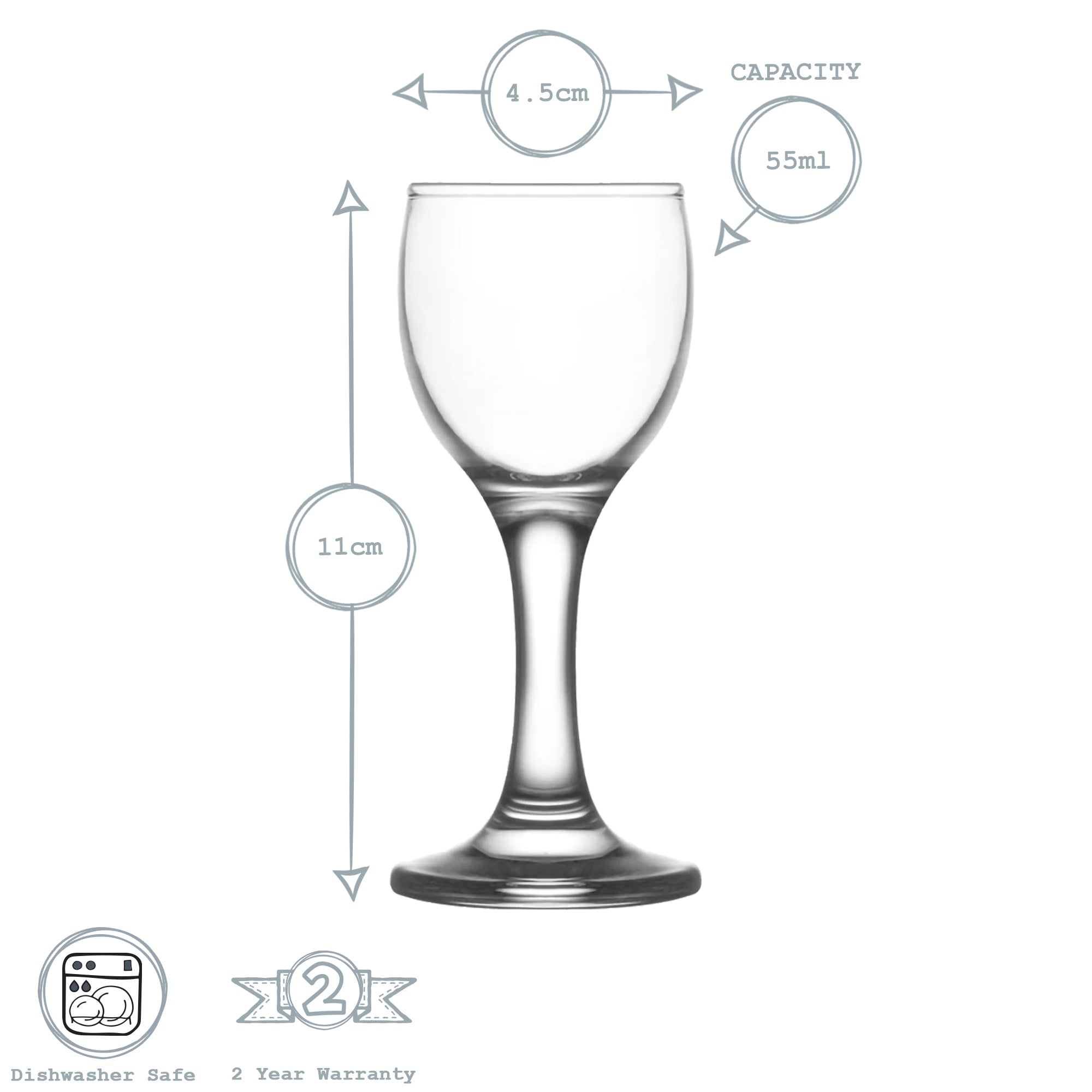 Misket Liqueur Glass - 55ml
