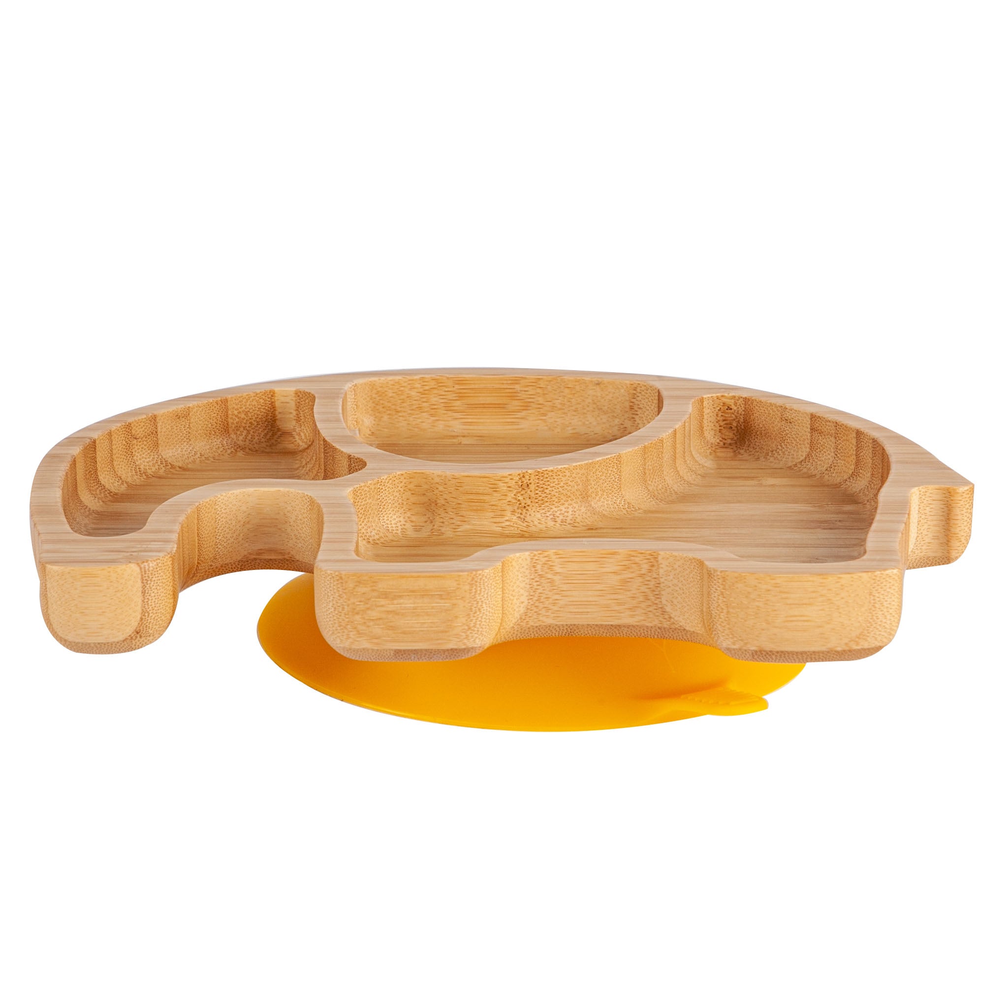 Bamboo Kids Elephant Suction Plate - Yellow