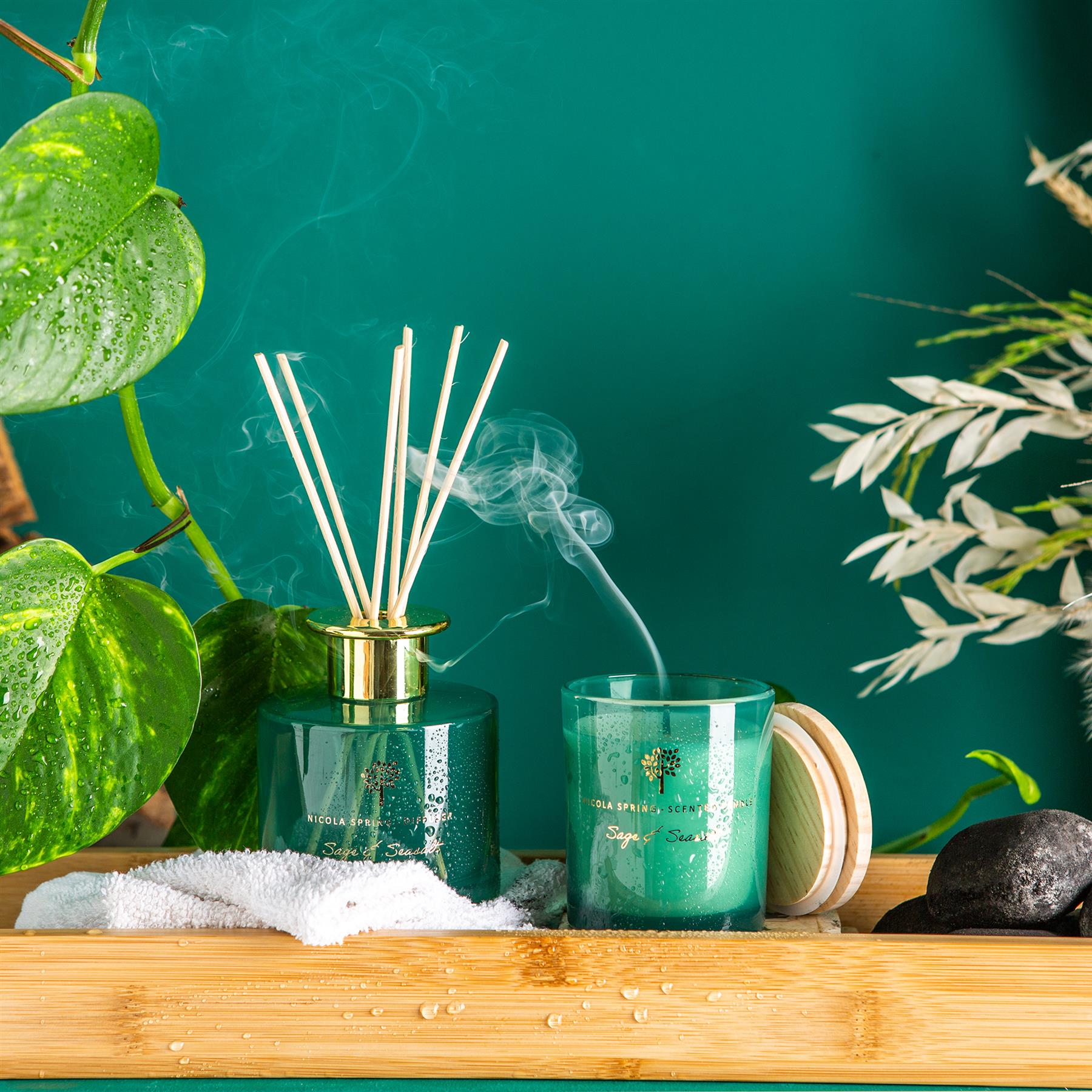 130g Sage & Seasalt Soy Wax Scented Candle