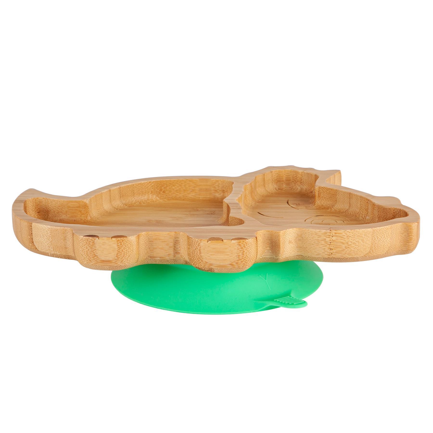 Bamboo Kids Dinosaur Suction Plate - Green