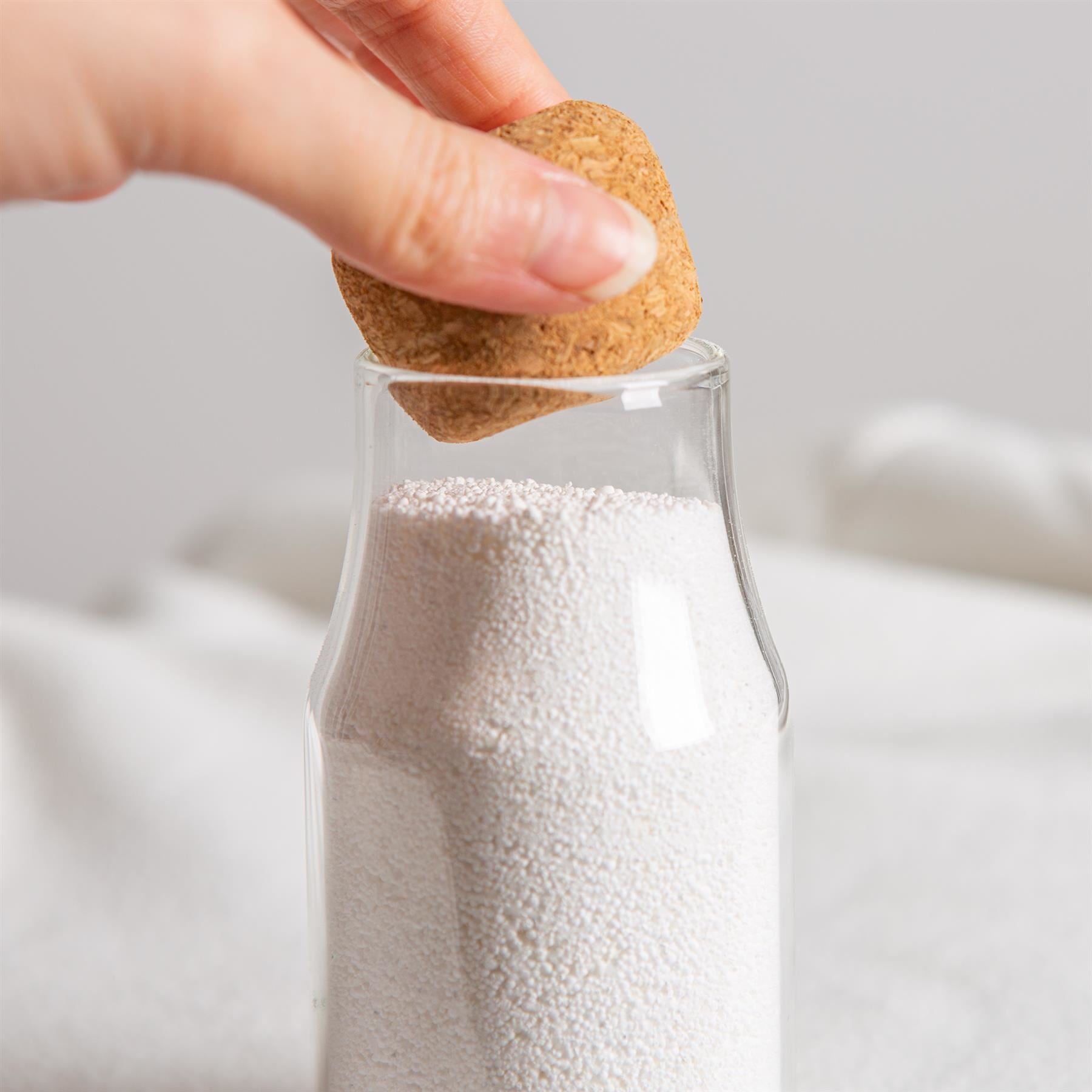 Glass Storage Bottle with Cork Lid - 180ml