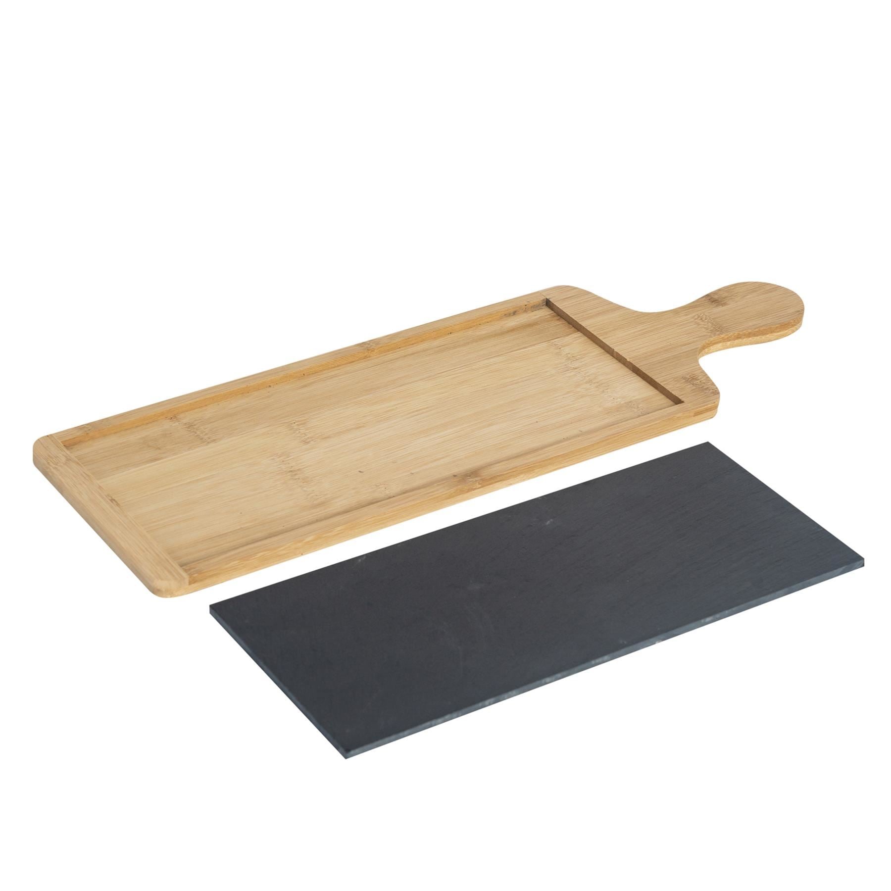 Bamboo Slate Serving Board