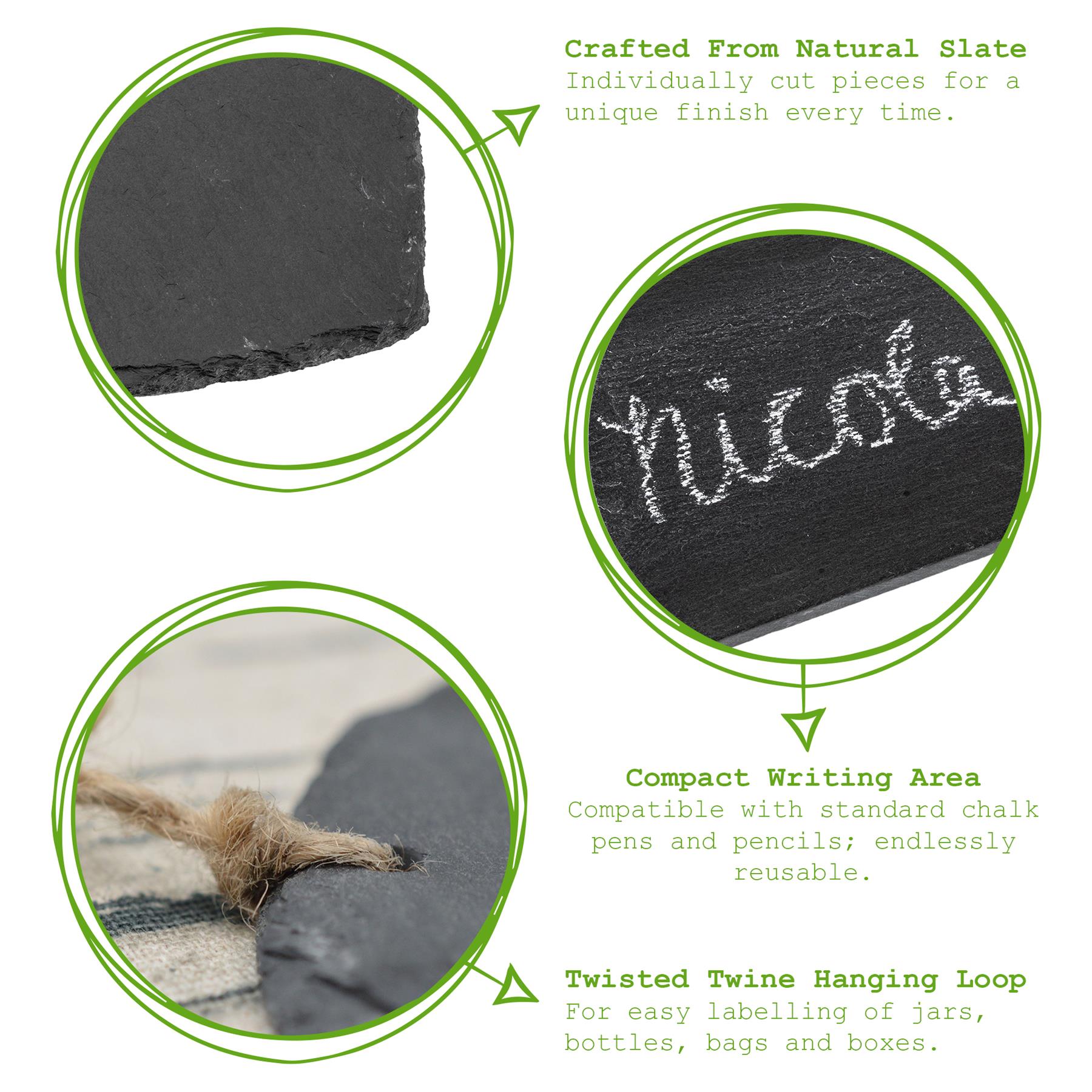 Slate Heart Hanging Tag