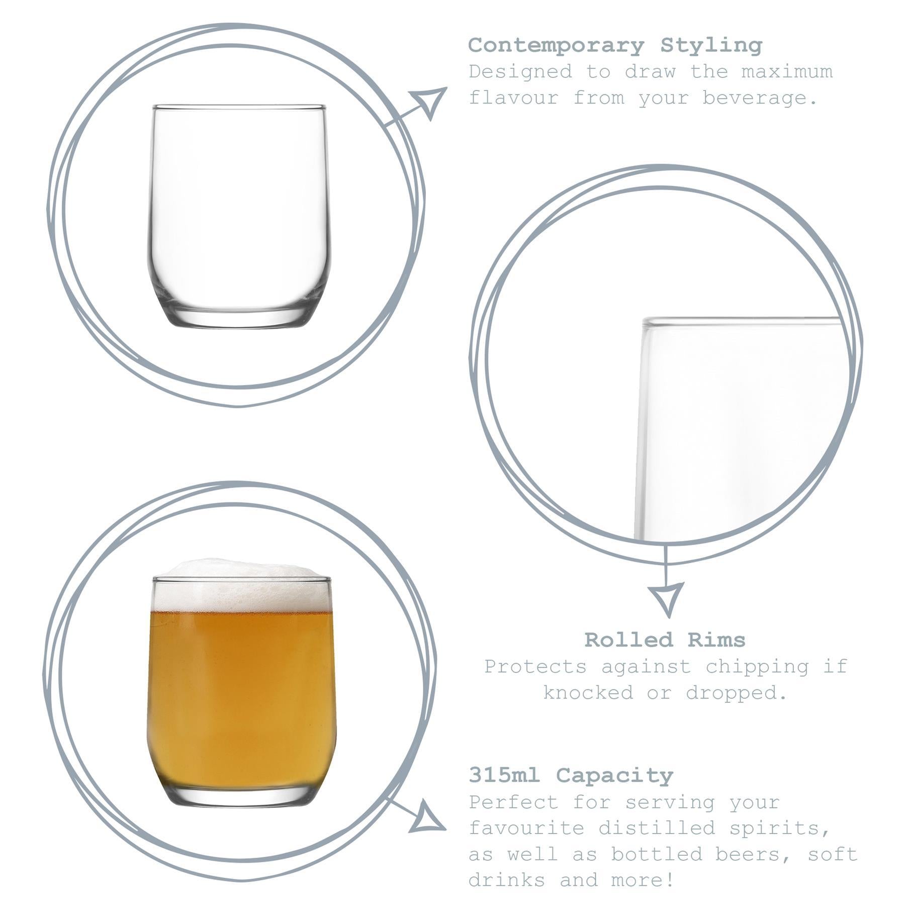 Sude Whisky Glass - 315ml