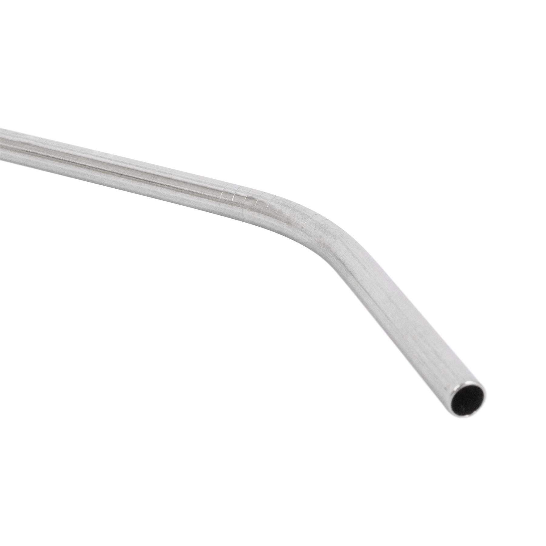 4pc 21cm Stainless Steel Straws & Cleaning Brush Set