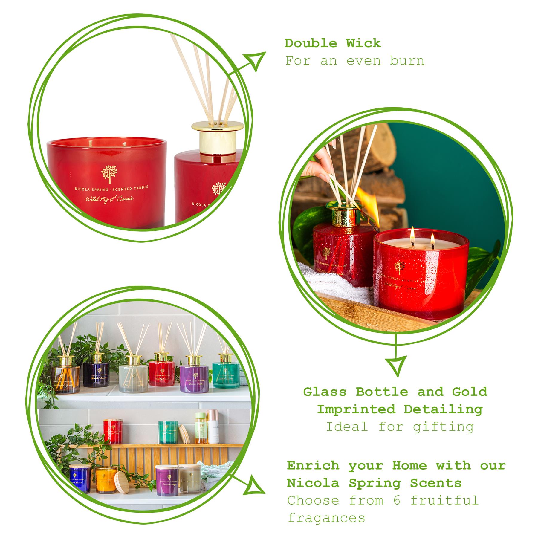 350g Double Wick Wild Fig & Cassis Soy Scented Wax Candle