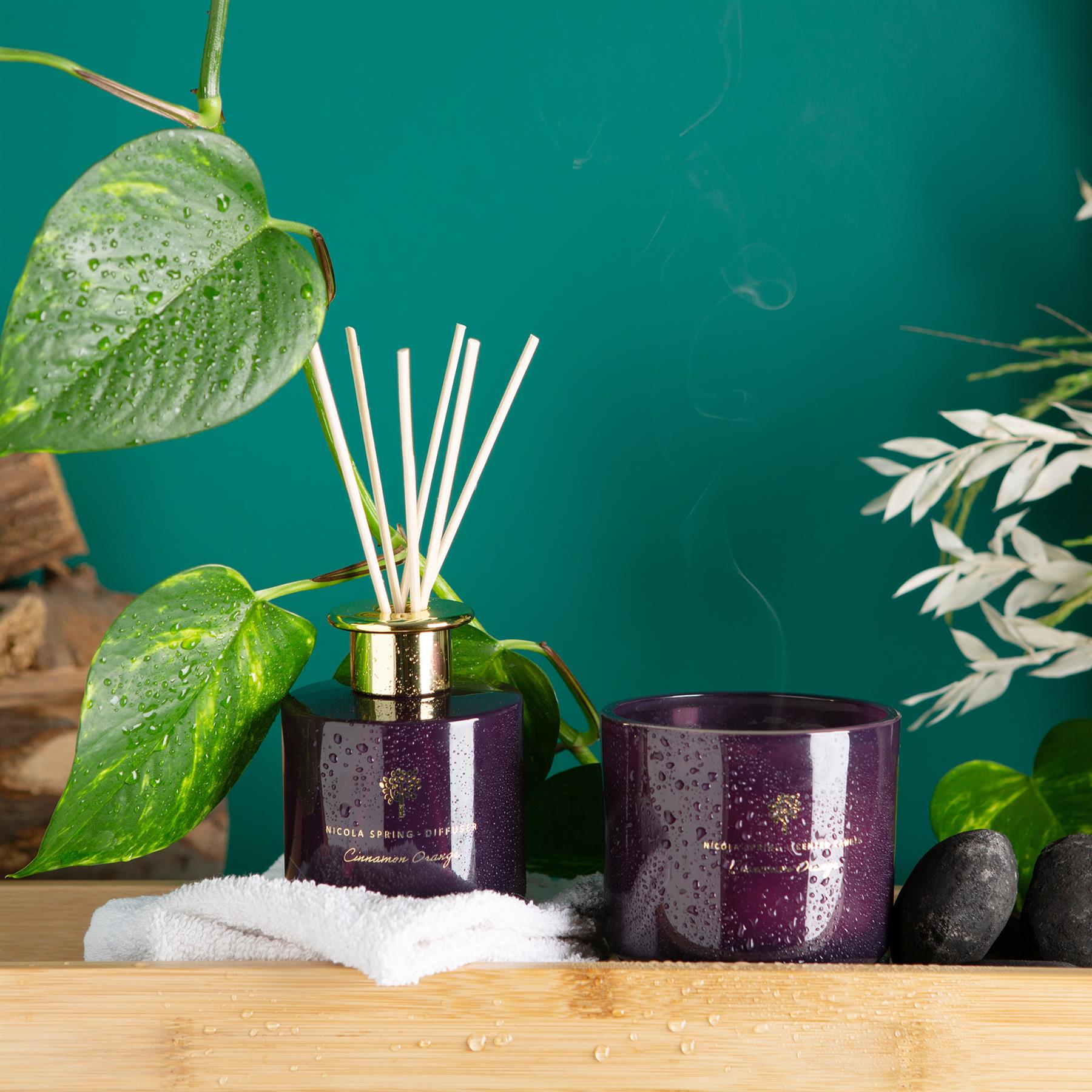 350g Double Wick Cinnamon Orange Soy Scented Wax Candle