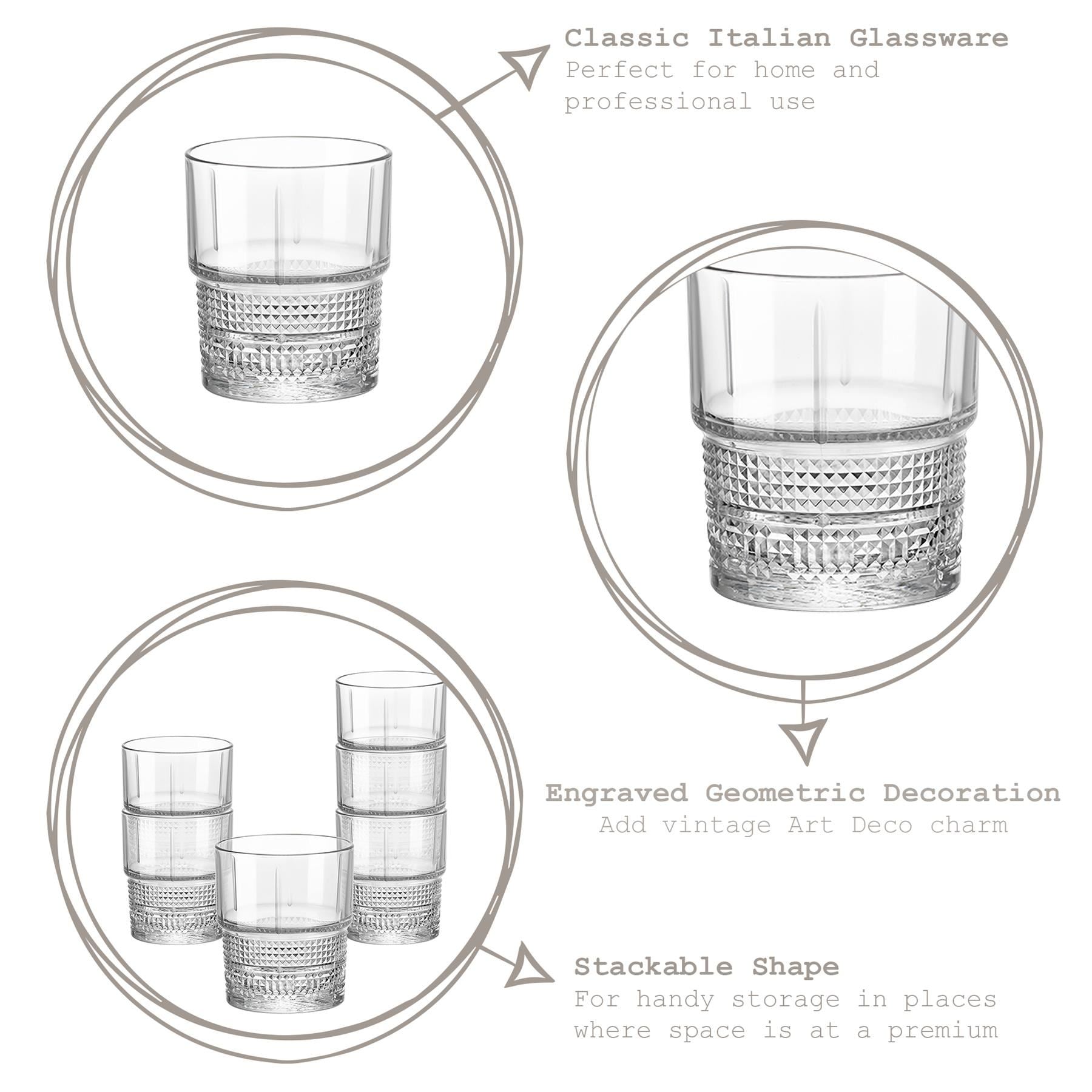 370ml Bartender Novecento Whisky Glass
