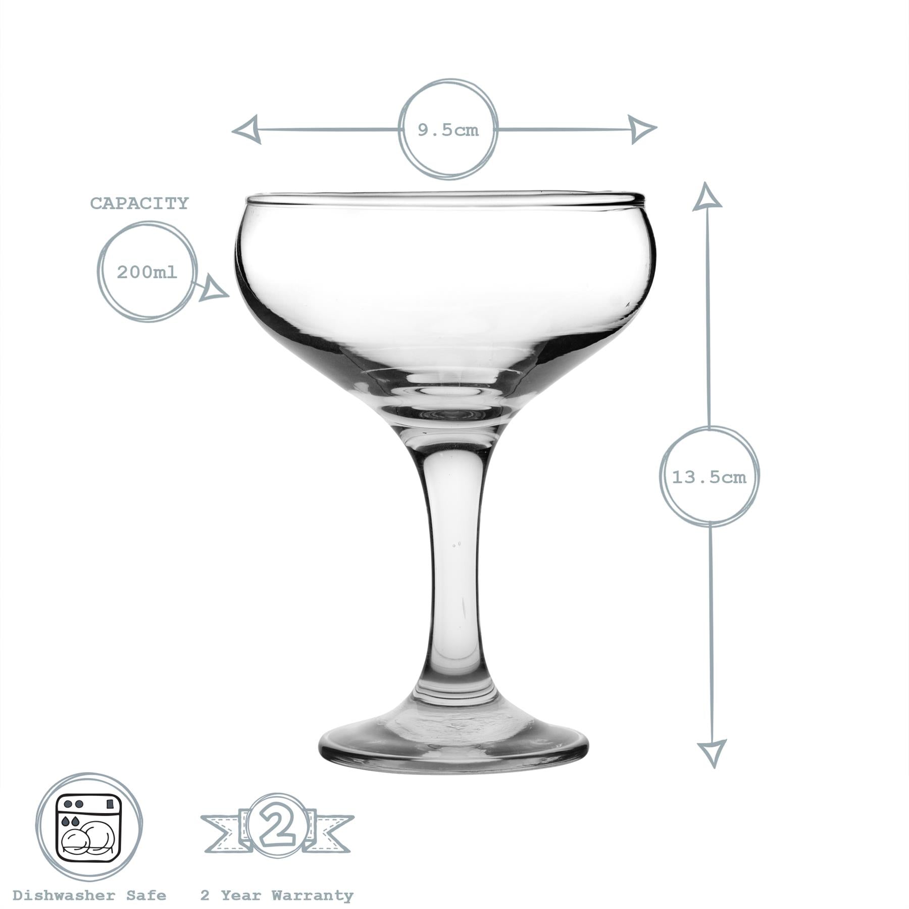 235ml Misket Champagne Cocktail Saucer