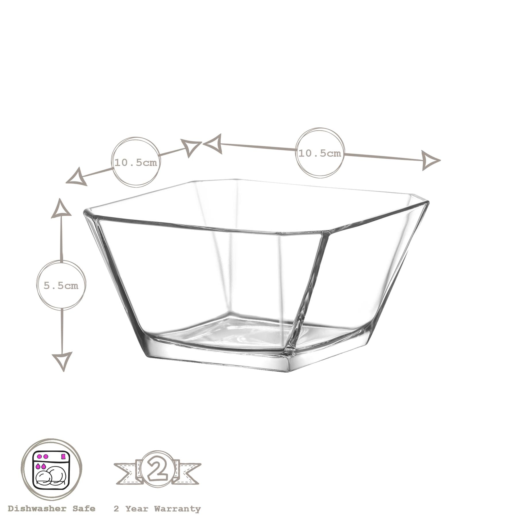 10.5cm Karen Stacking Glass Serving Bowl