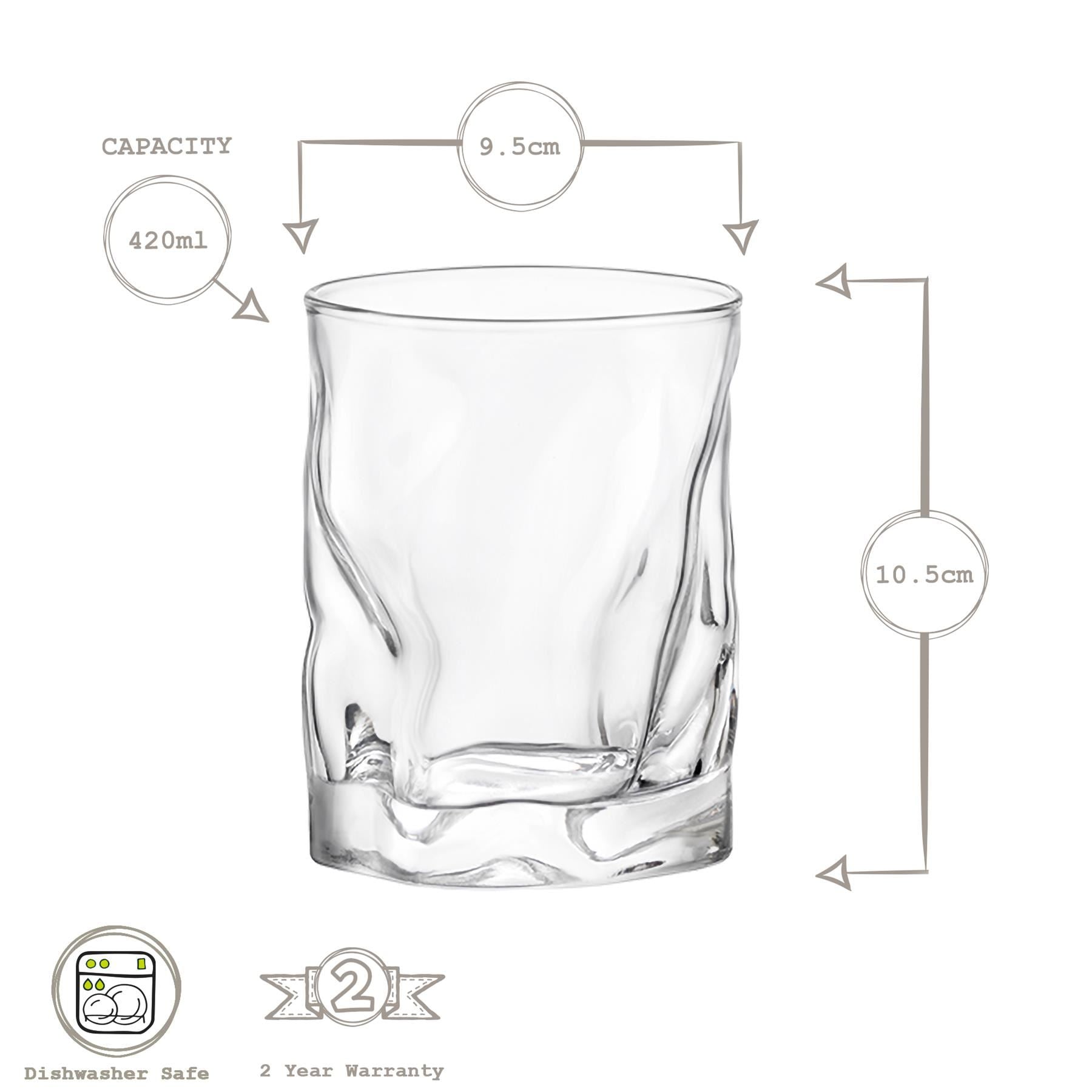 420ml Sorgente Whisky Glass