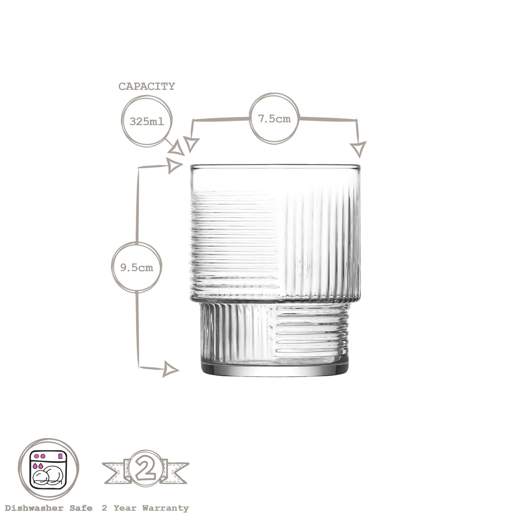 325ml Helen Stacking Whisky Glass