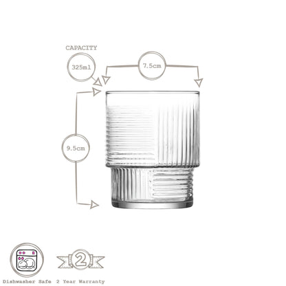 325ml Helen Stacking Whisky Glass