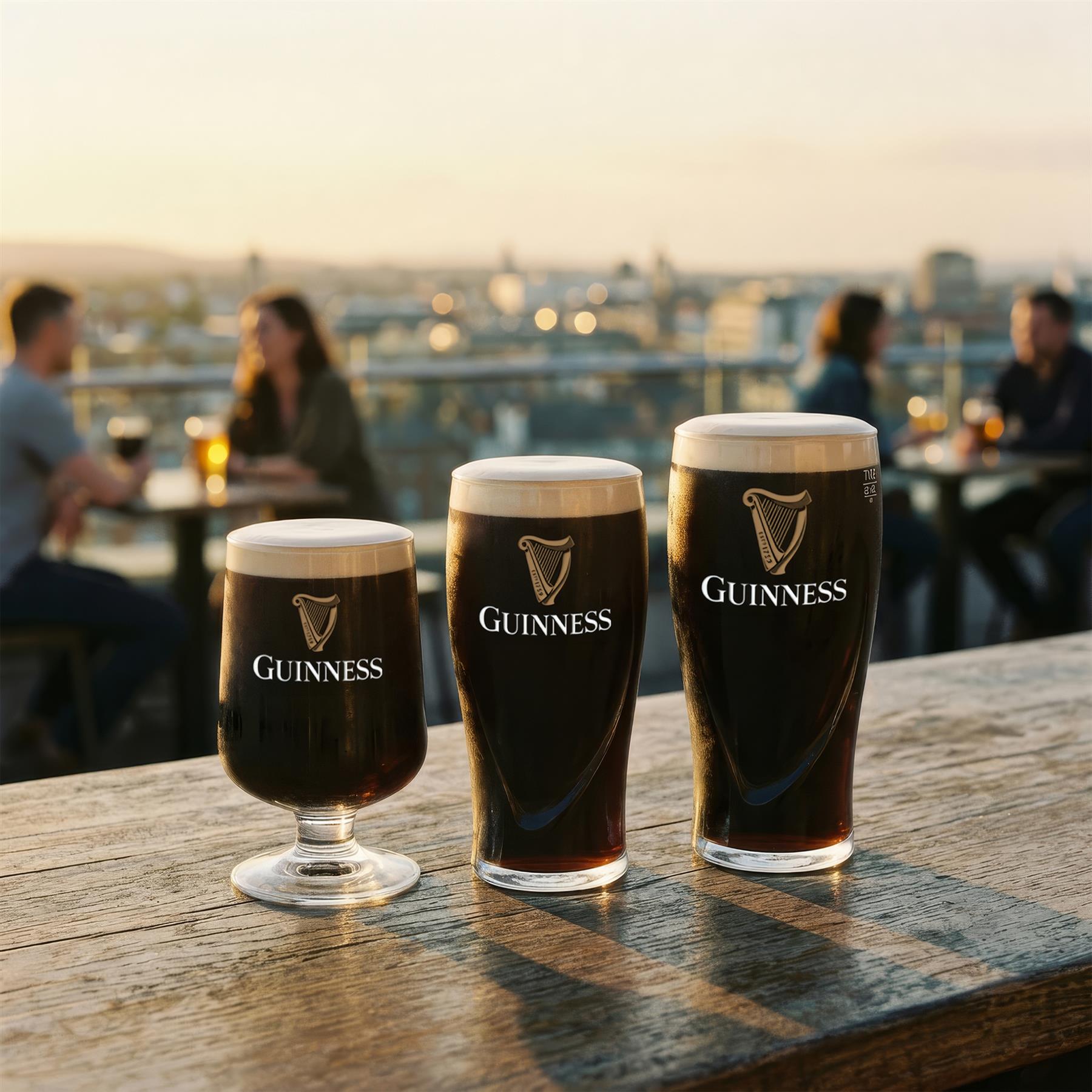 Guinness 2 Piece Embossed Pint Glass Set