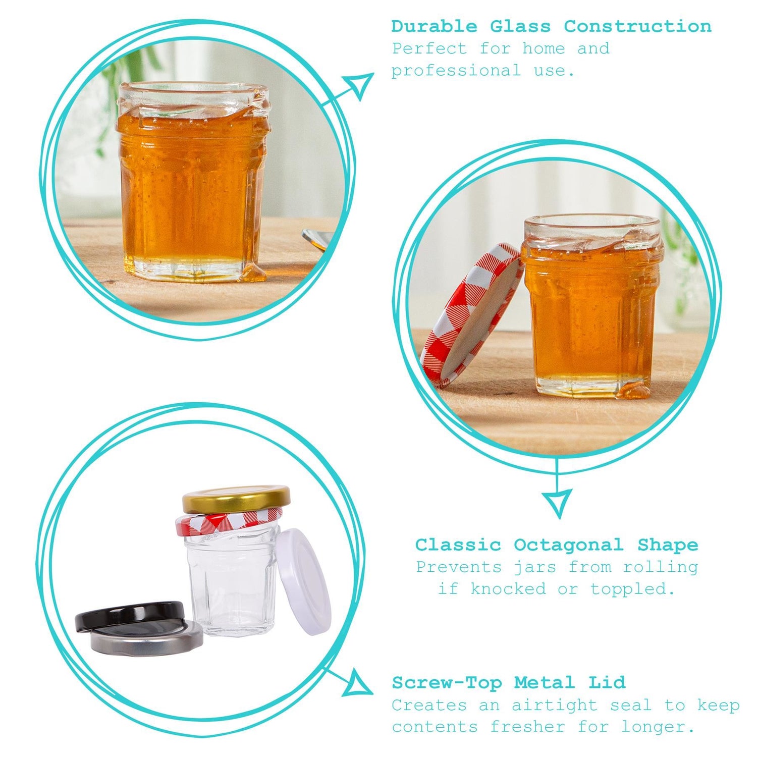 30ml Glass Jam Jar with Lid