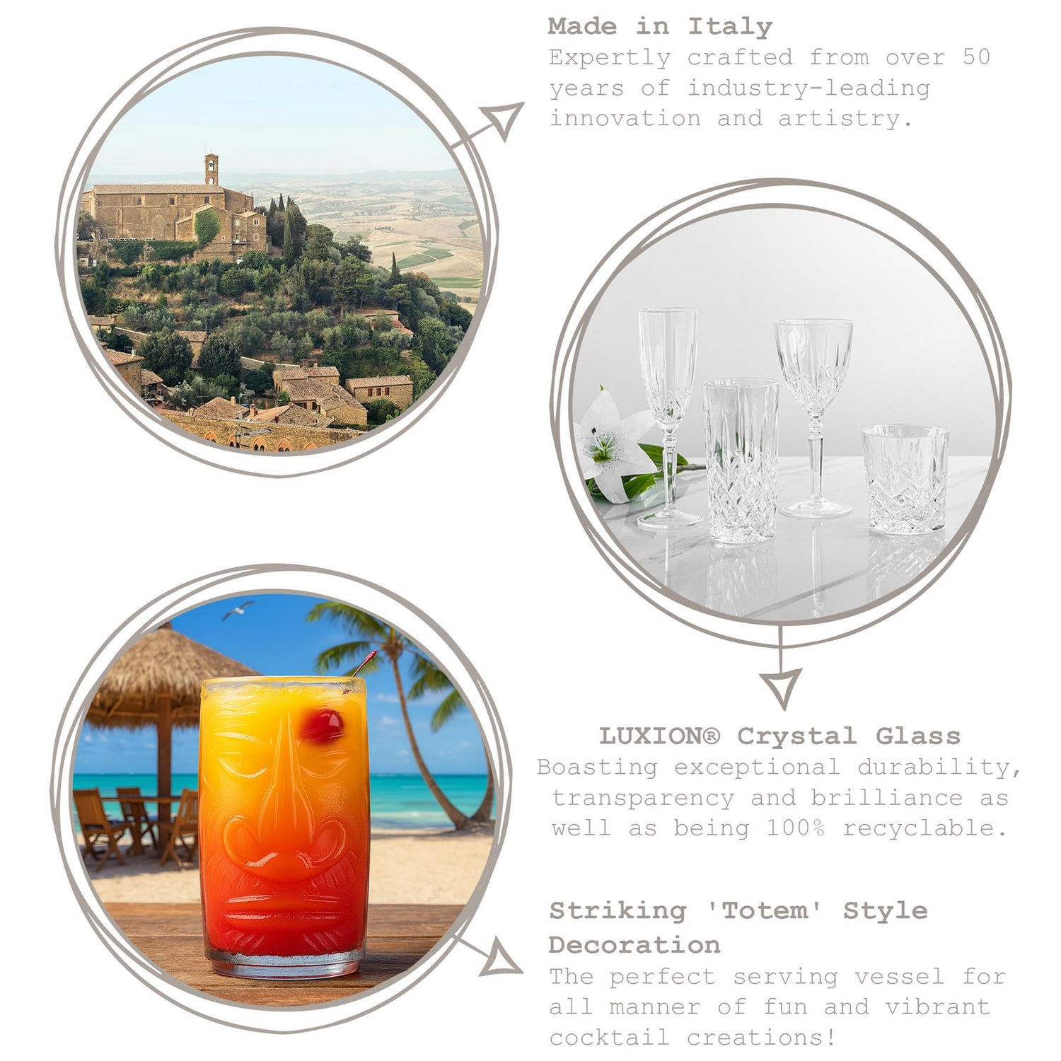 460ml Tiki Sardinia Highball Glass