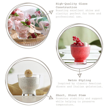 240ml Petit Glass Ice Cream Bowl