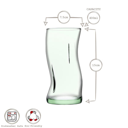 400ml Aware Amorf Recycled Highball Glass - Green