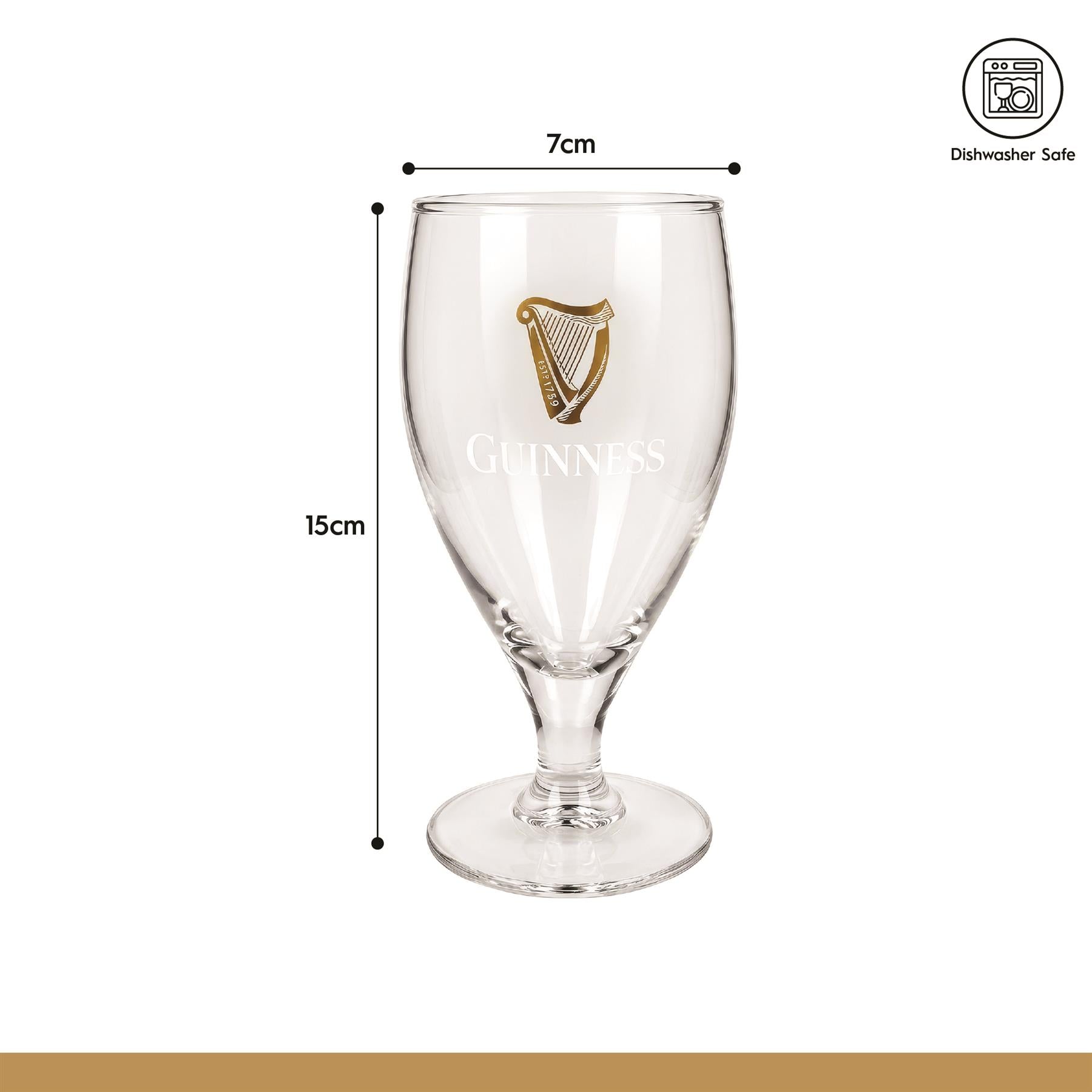 Guinness Stemmed Half Pint Glass