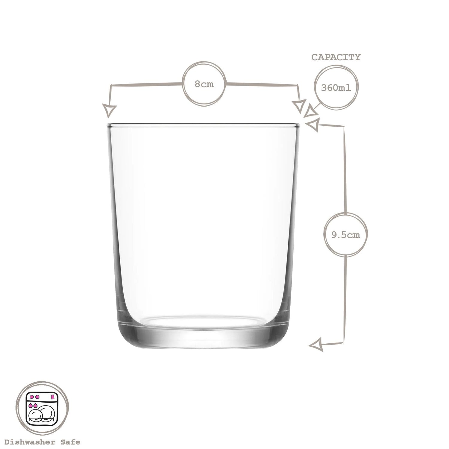 360ml Assos Whisky Glass