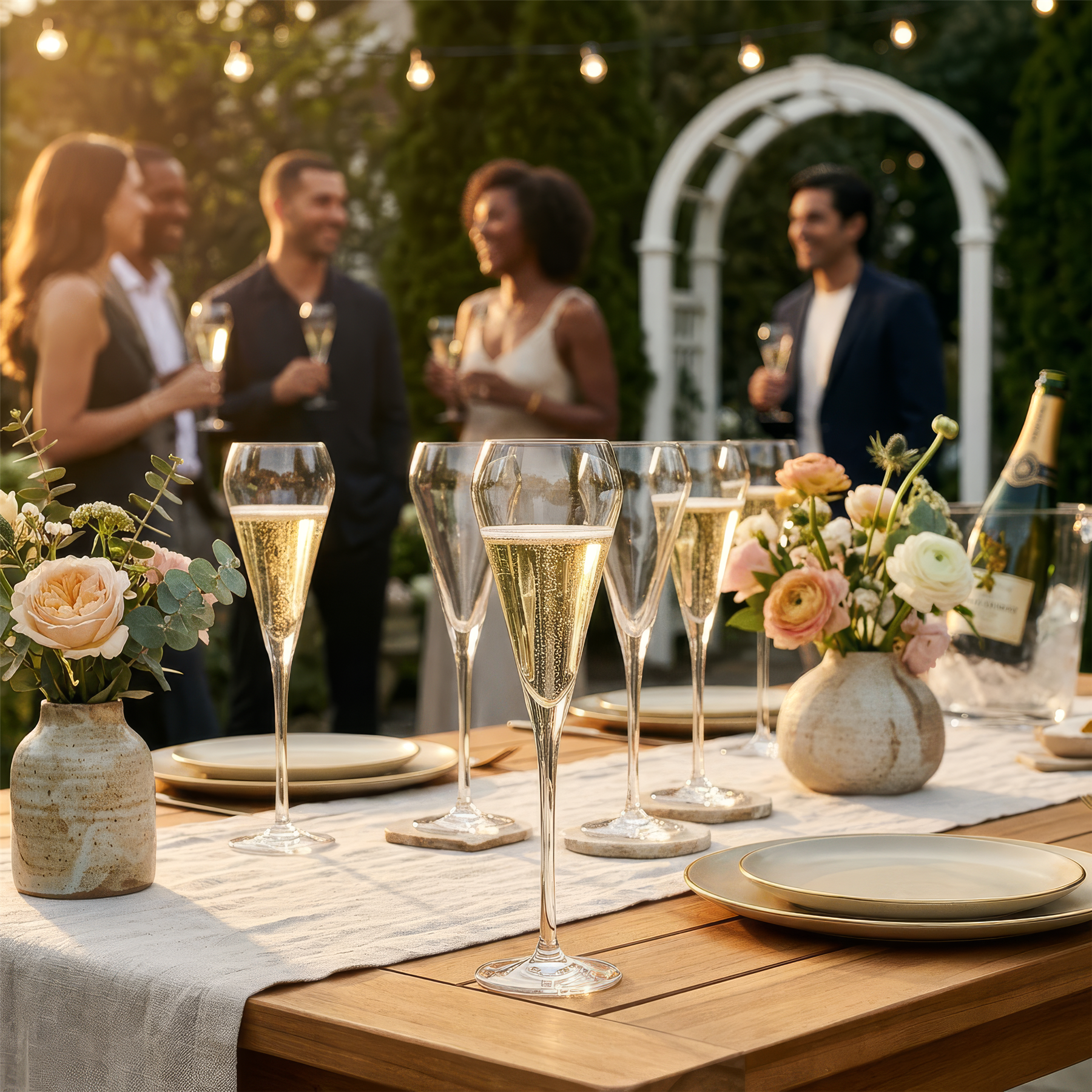 230ml Hoxton Crystal Champagne Flute