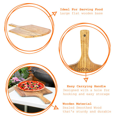 30cm x 50cm Wooden Chopping Board &amp; Handle