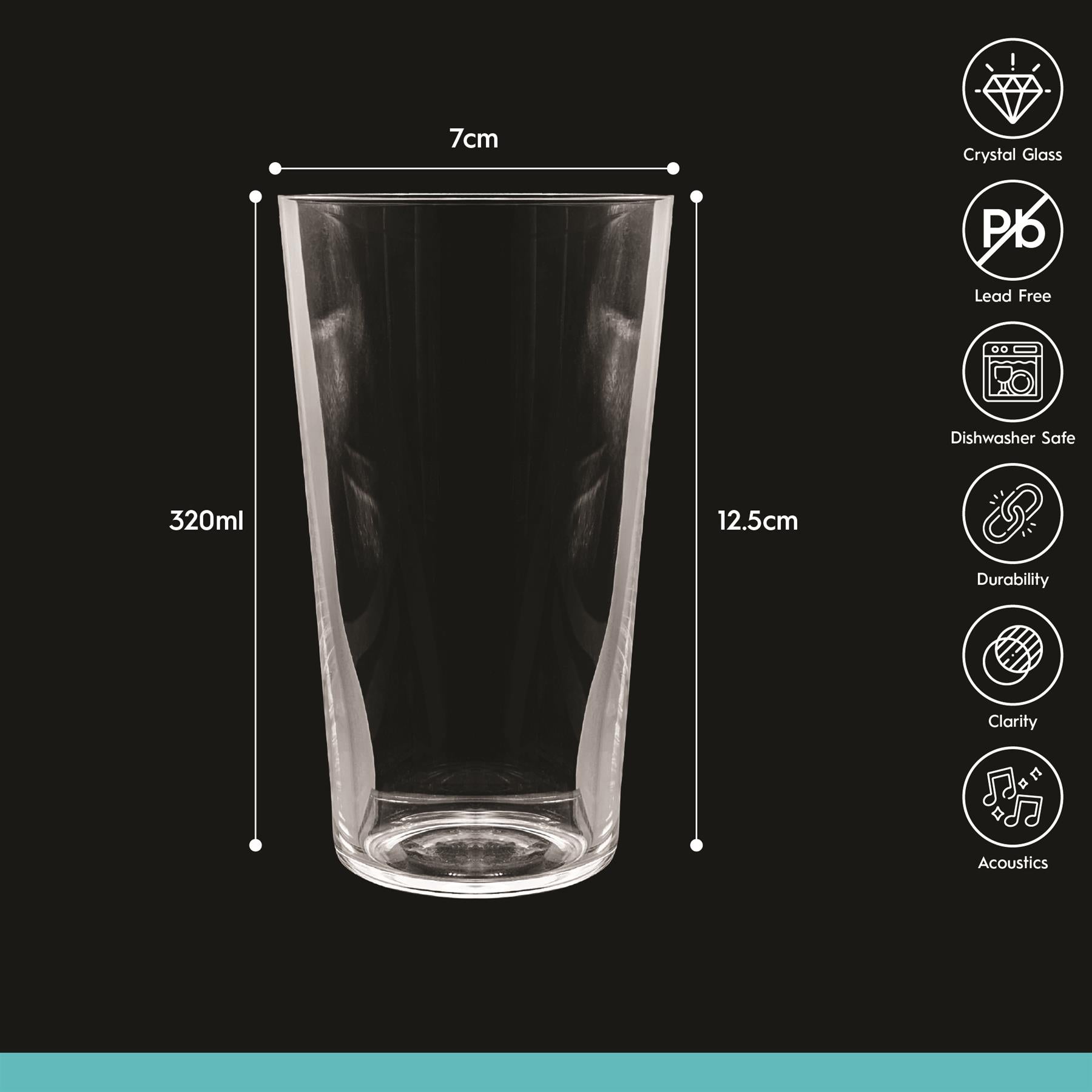 320ml Hoxton Crystal Highball Glass