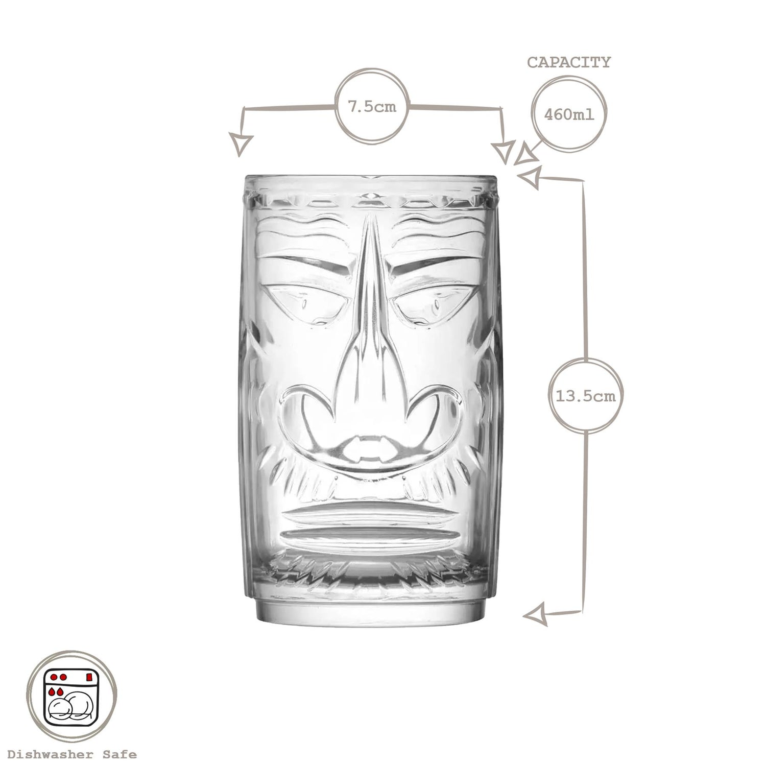 460ml Tiki Sardinia Highball Glass